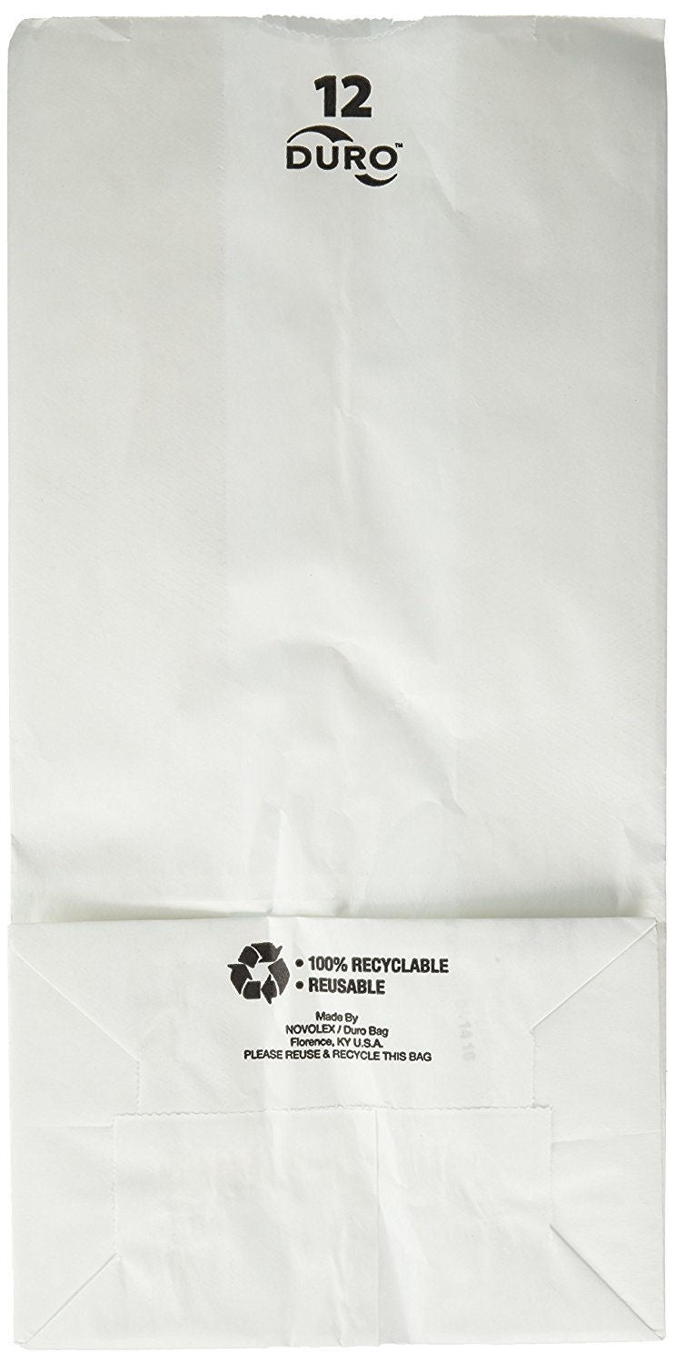 RJ Schinner Co - 51032 Grocery Bag Duro® White Virgin Paper #12