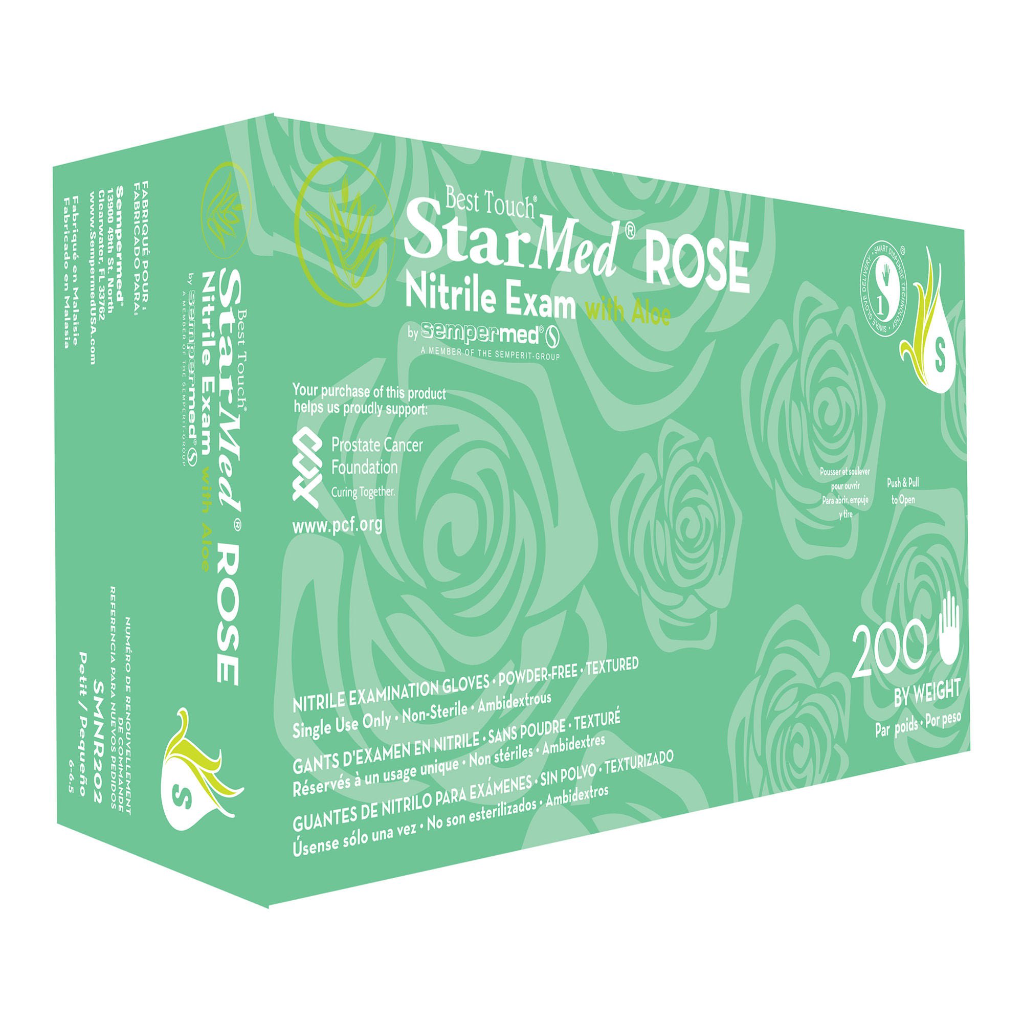 Harps USA Inc - SMNR202 StarMed® Rose Nitrile Exam Glove