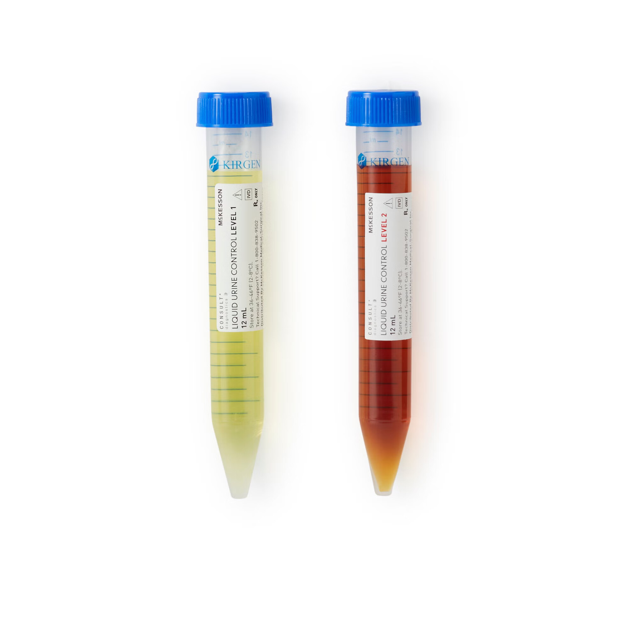 McKesson Brand - 121-071 Urine Chemistry Control Set McKesson Consult™ Analyte Testing Positive Level / Negative Level 2 X 12 mL