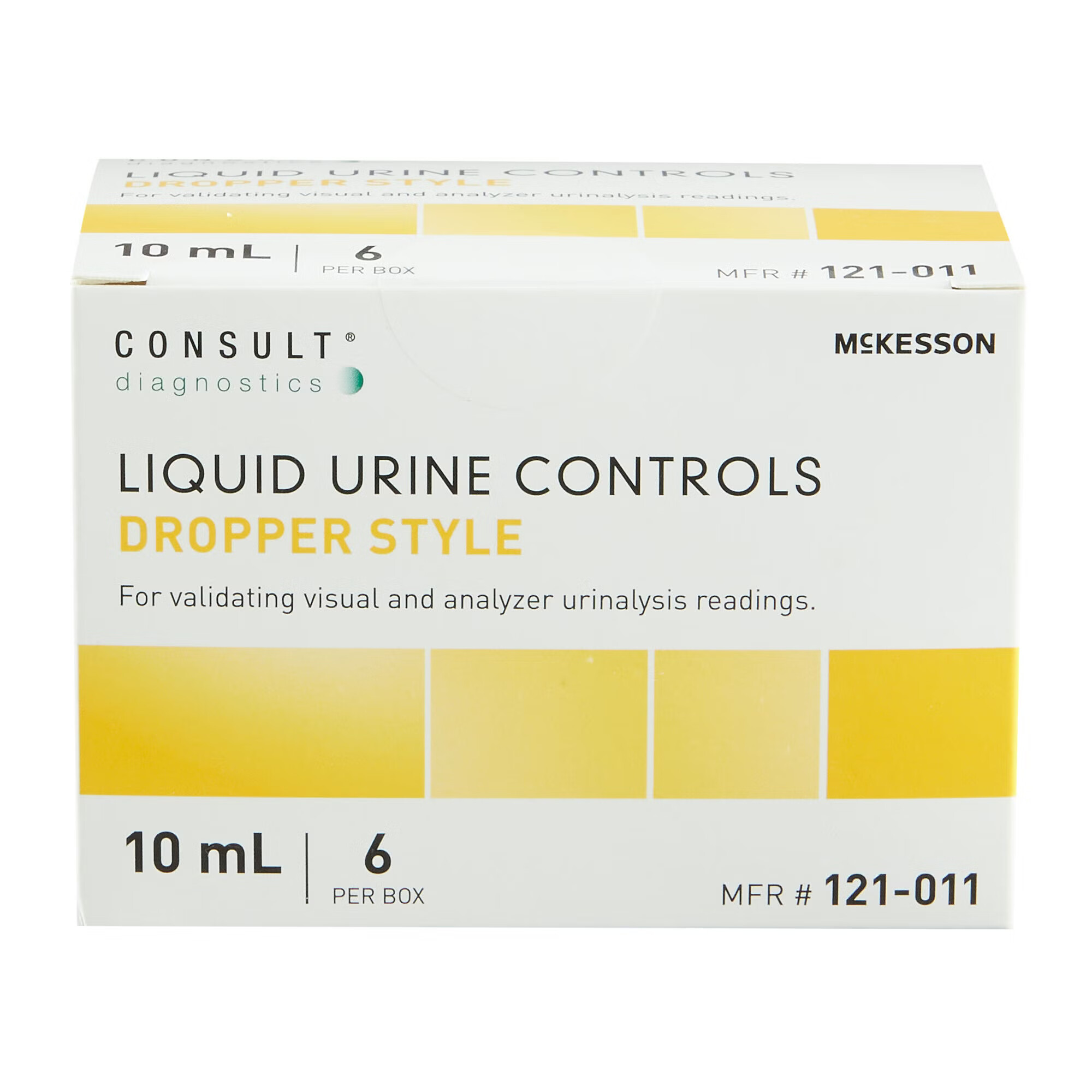 McKesson Brand - 121-011 Urine Chemistry Control Set McKesson Consult™ Analyte Testing Positive Level / Negative Level 3 X 10 mL