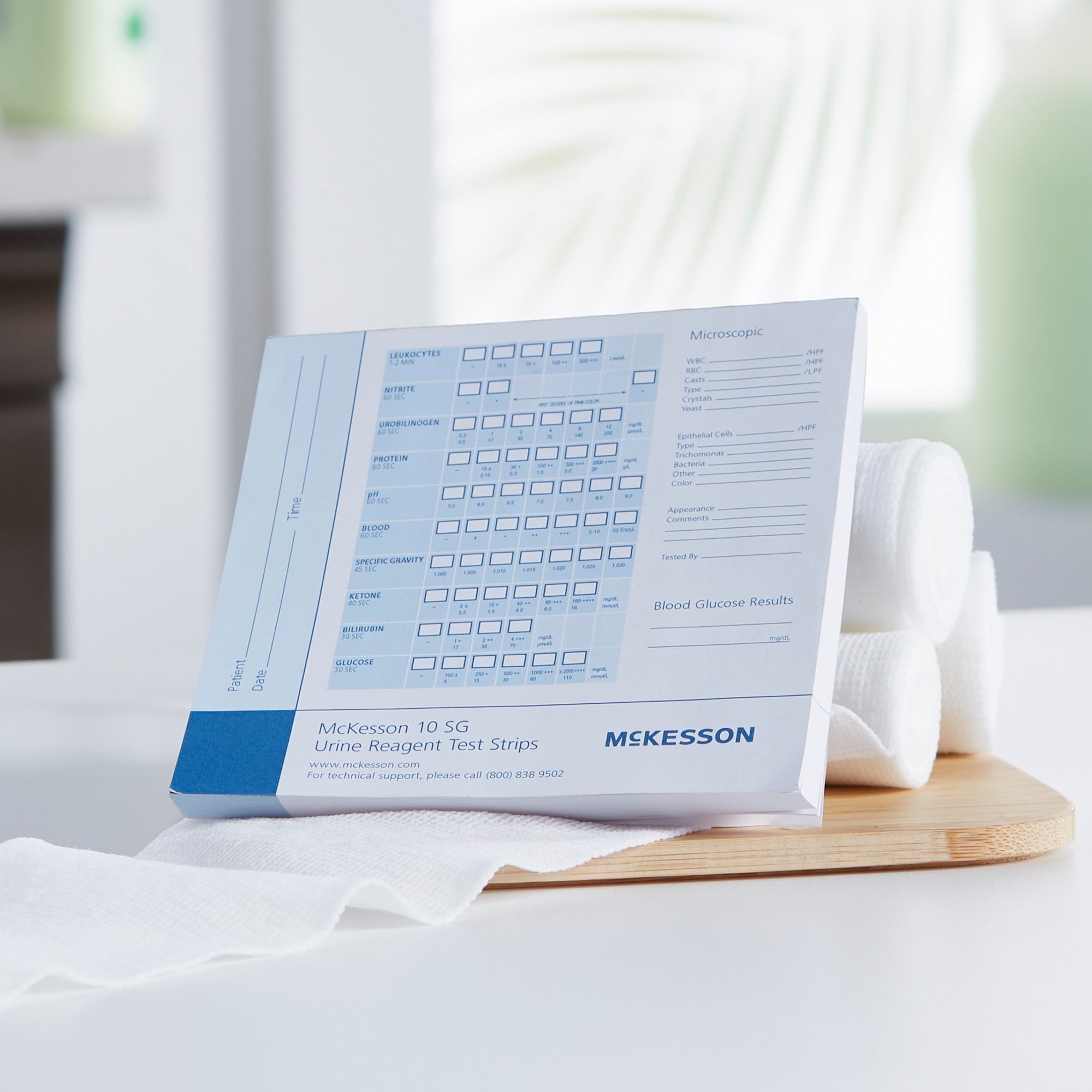 McKesson Brand - 121-10SGPAD McKesson Consult™ Urine Reagent Test Strip Recording Pad