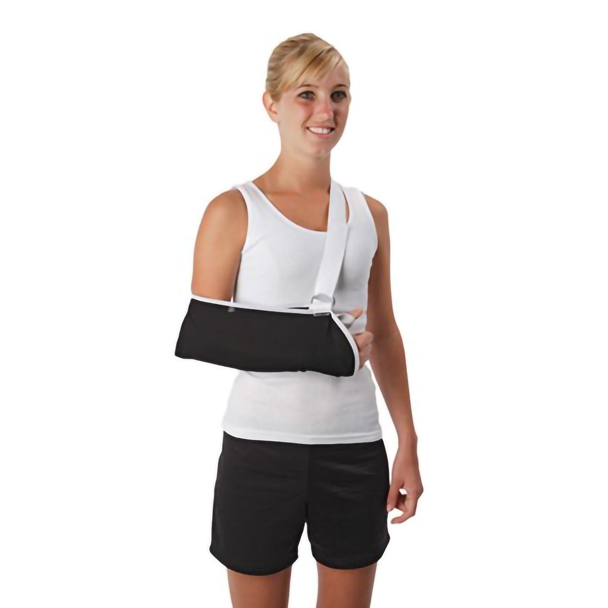 Ossur - P204118 Arm Sling with Shoulder Pad Ossur® Premium D-Ring / Slide Buckle Closure / Adjustable Strap X-Large