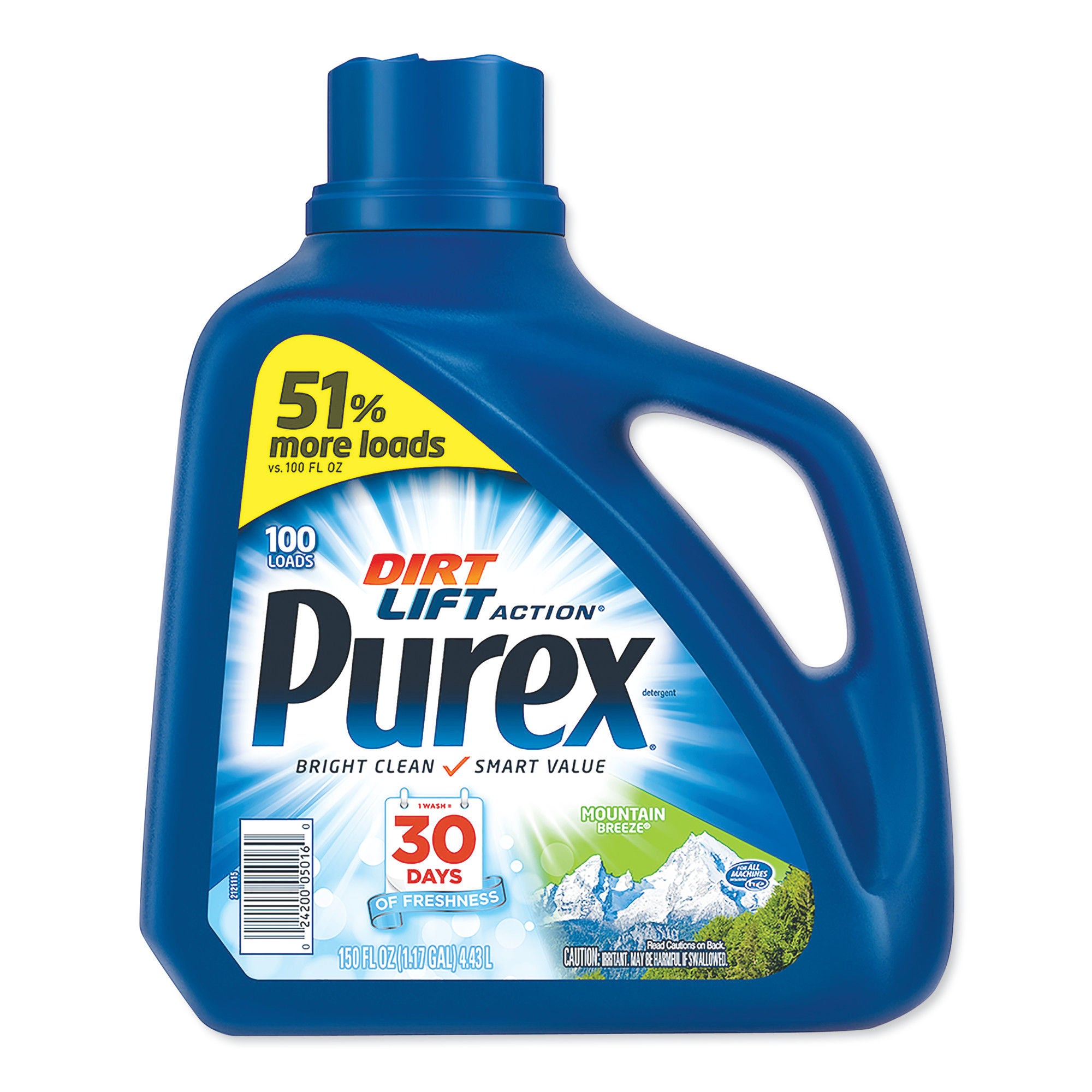 Essendant Co-United Stationers - DIA05016CT Laundry Detergent Purex® 150 oz. Bottle Liquid Mountain Breeze Scent