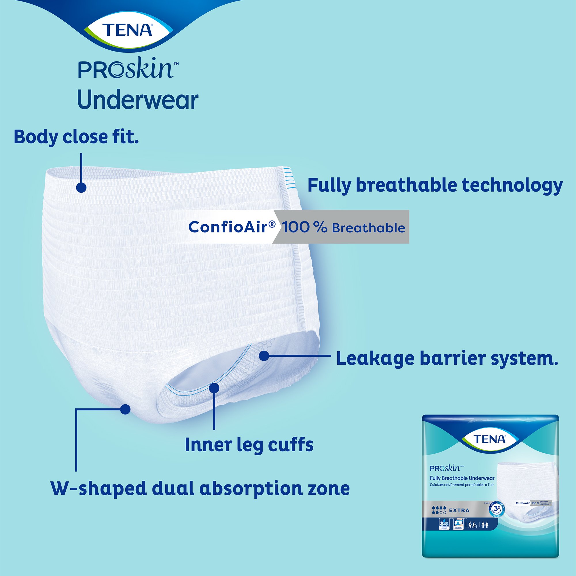 Essity HMS North America Inc - 72332 Tena® ProSkin™ Extra Absorbent Underwear