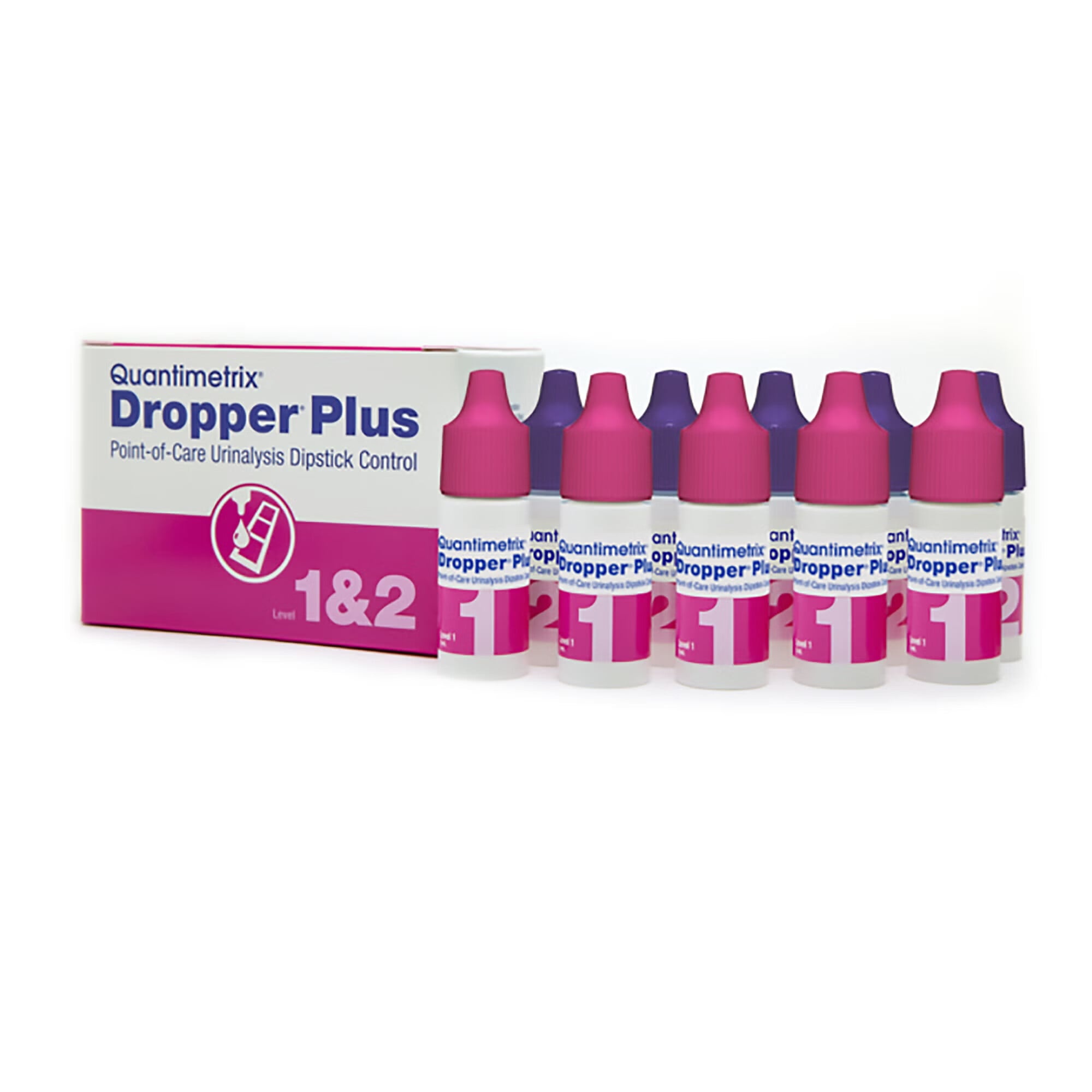 Quantimetrix - 1440-04 Urine Chemistry Control Set Dropper® Plus Urinalysis Dipstick Testing 2 Levels 10 X 5 mL