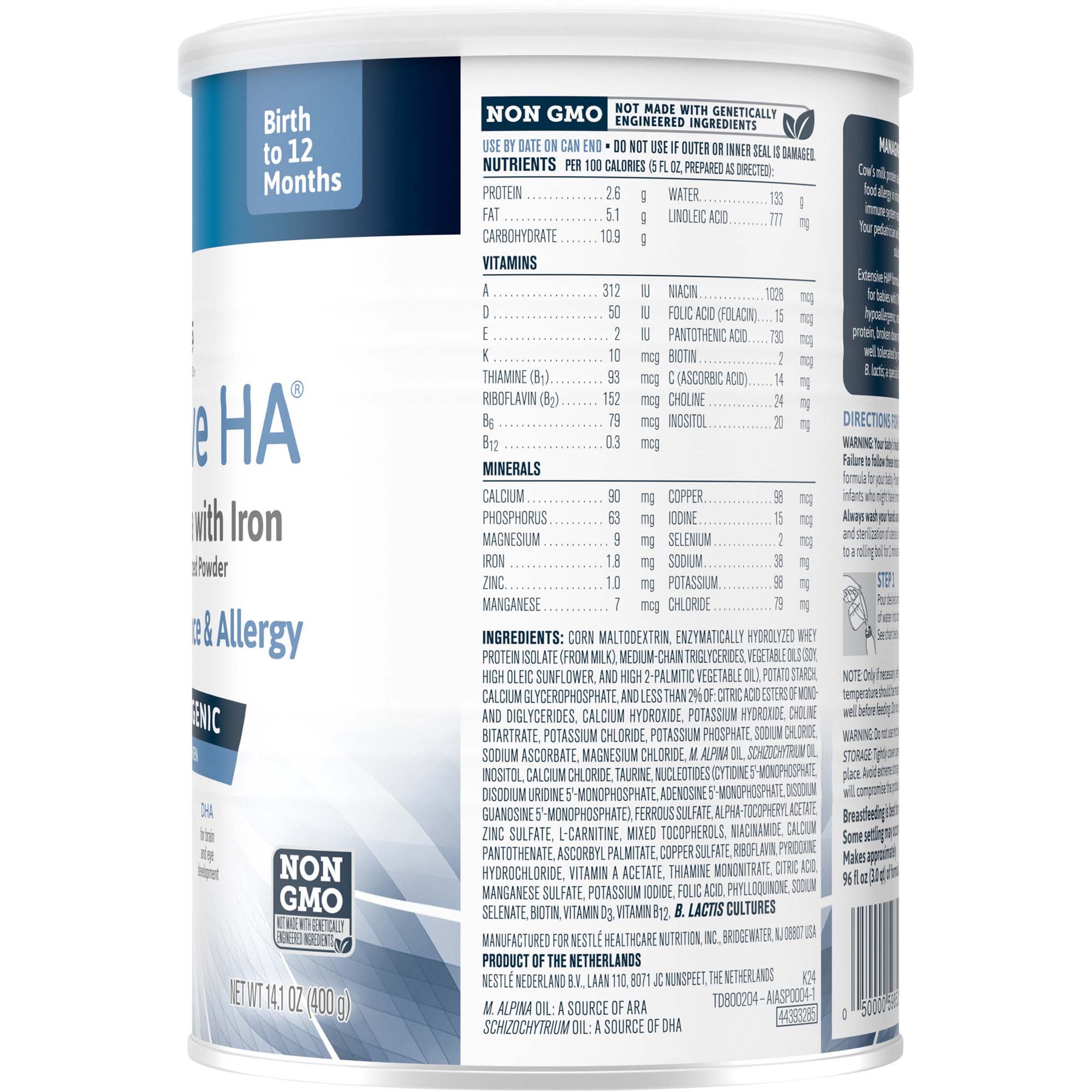 Nestle Healthcare Nutrition - 00050000485192 Gerber® Extensive HA™ Powder Infant Formula