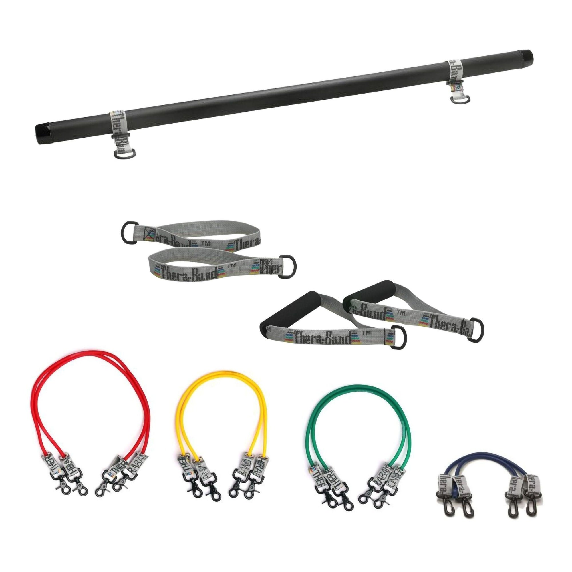 Performance Health - 81457043 Exercise Resistance Tubing with Connectors TheraBand® Red 12 Inch Length Light Resistance