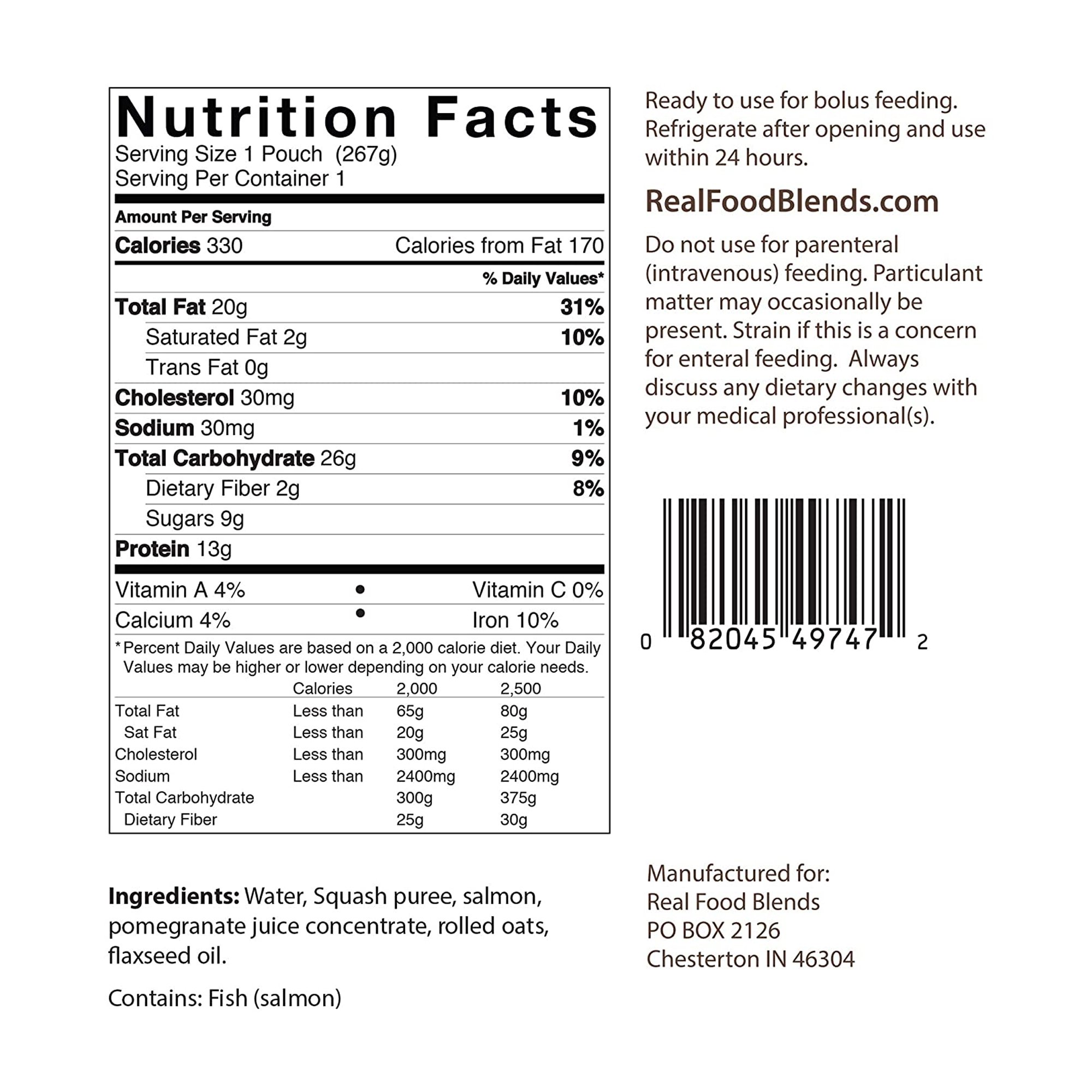  Oats & Squash Puree for Tube Feeding