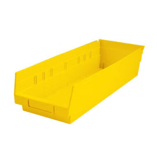 Health Care Logistics - 1455Y Shelf Bin Yellow Plastic 4 X 6-5/8 X 17-7/8 Inch