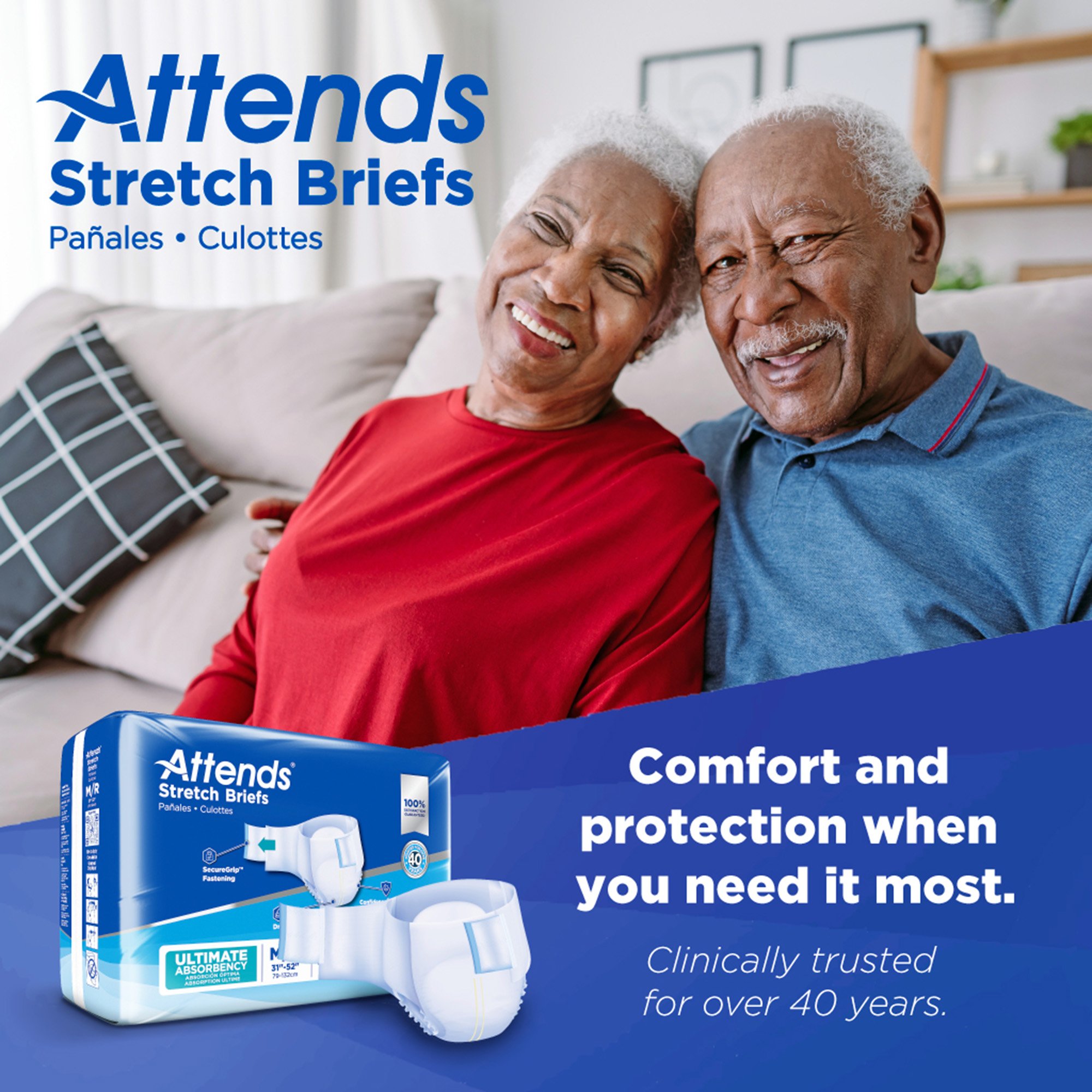 Attends Healthcare Products - DDSMR Attends® Stretch Briefs
