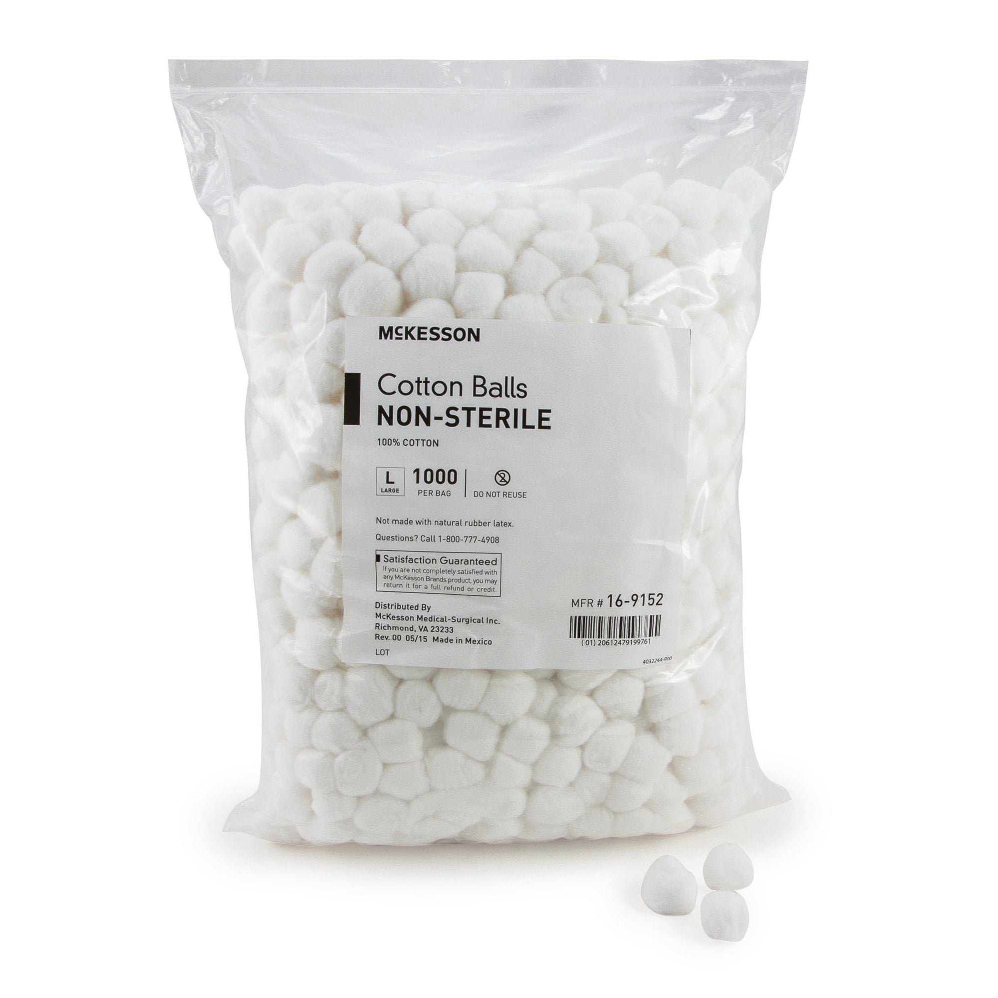 McKesson Brand - 16-9152 McKesson Nonsterile Cotton Balls