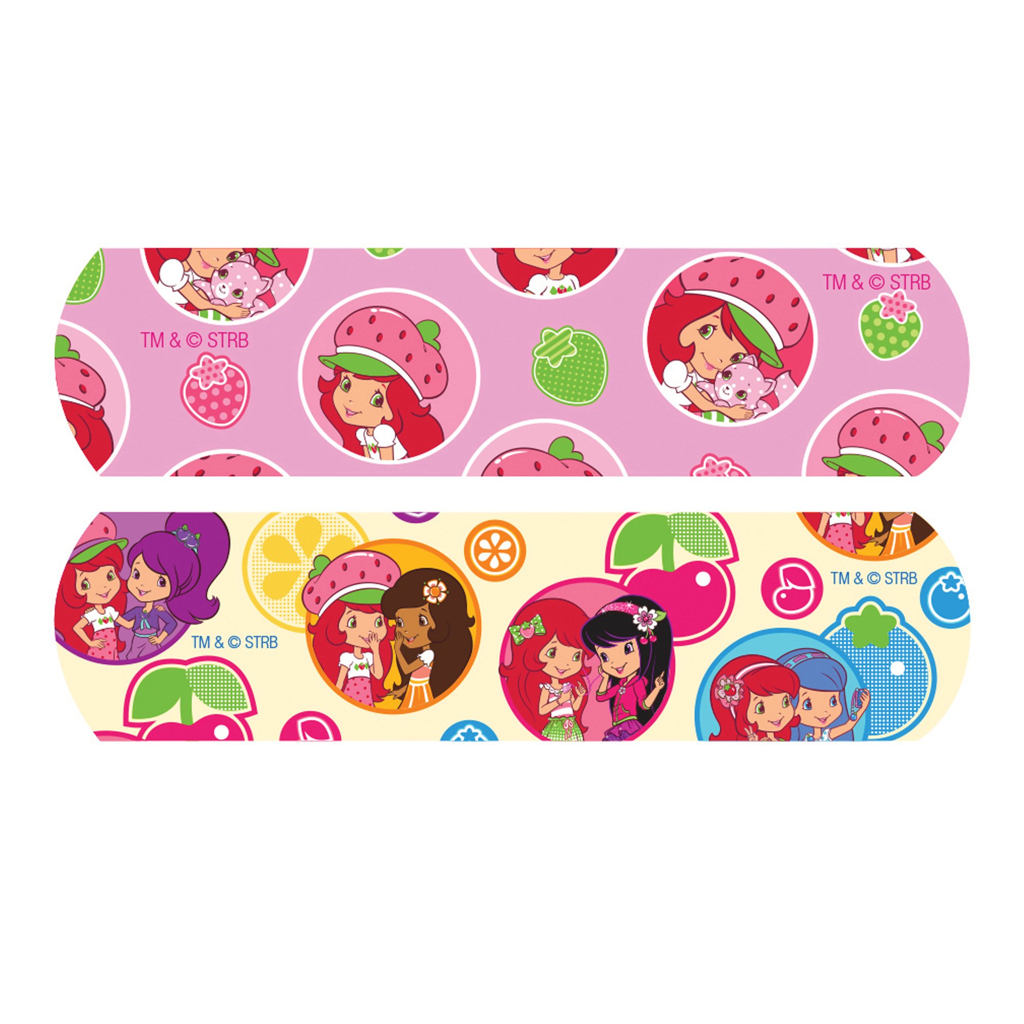 Dukal - 10851 American® White Cross Stat Strip® Strawberry Shortcake Design Adhesive Strips
