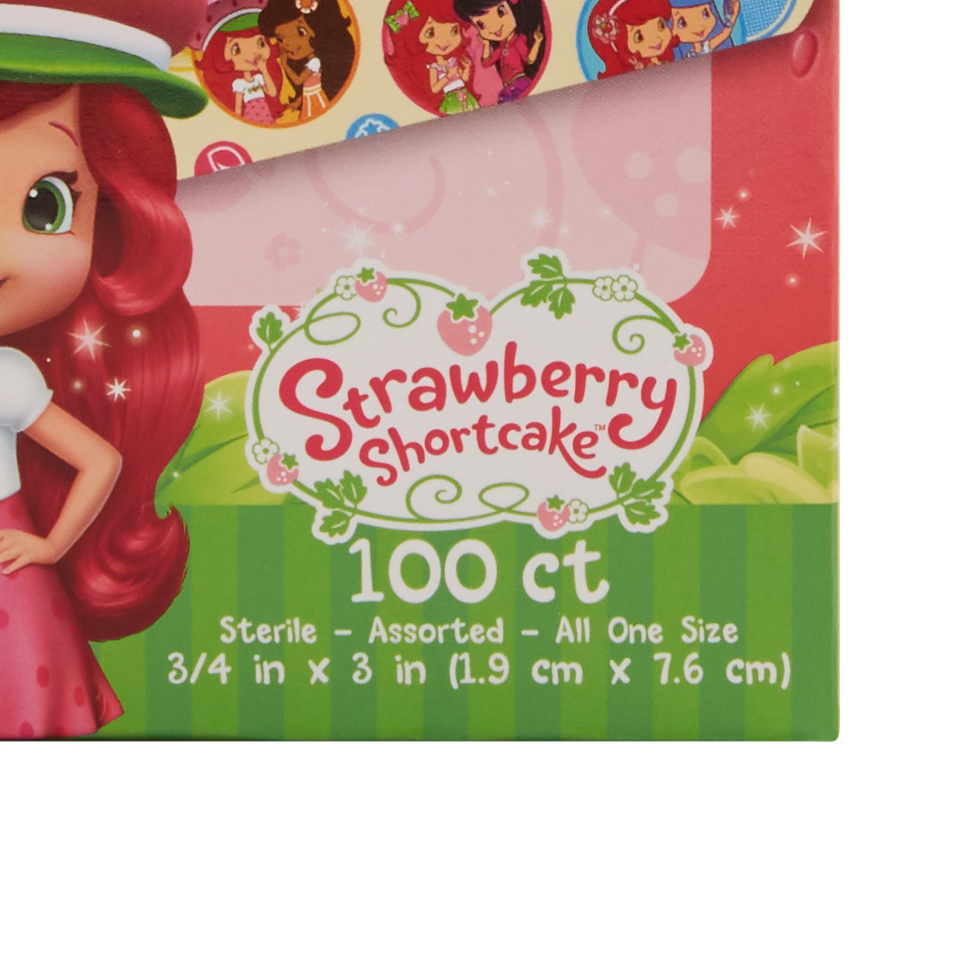 Dukal - 10851 American® White Cross Stat Strip® Strawberry Shortcake Design Adhesive Strips