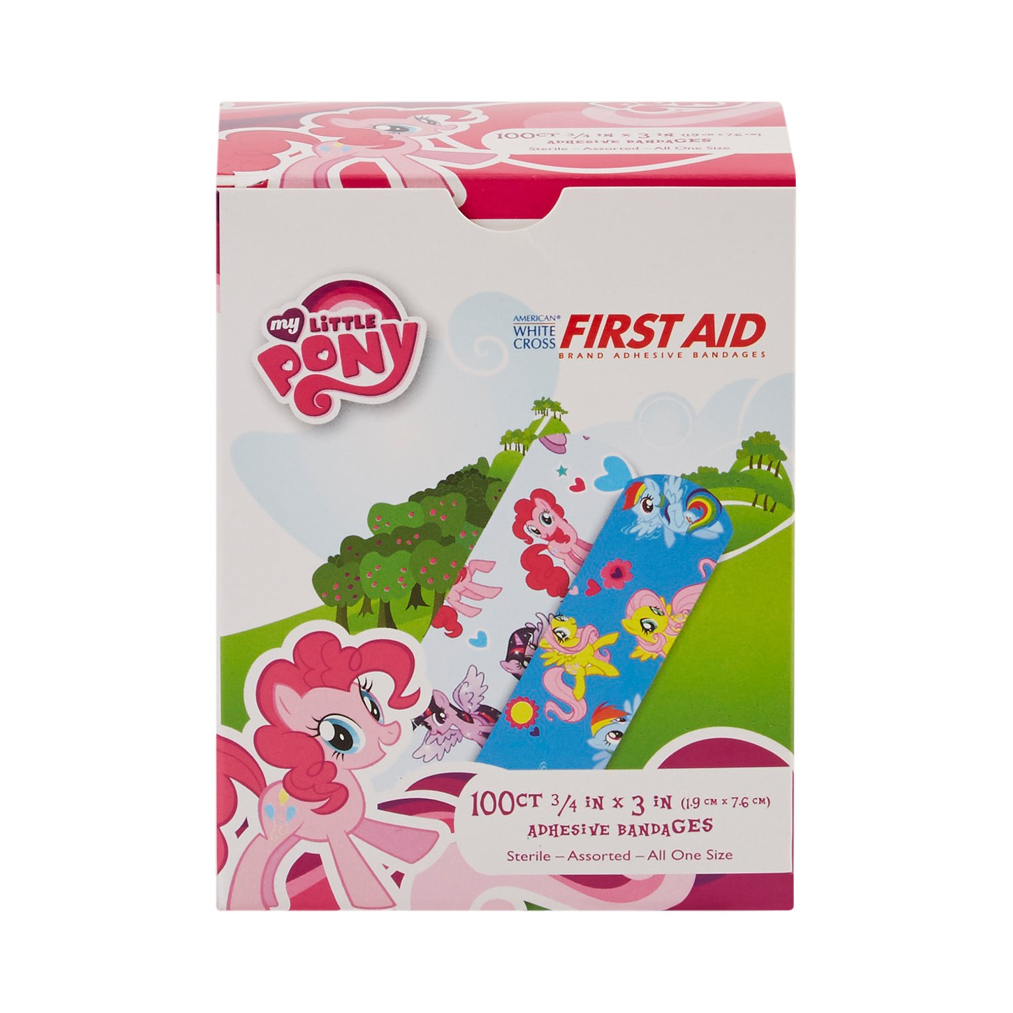 Dukal - 10848 American® White Cross Stat Strip® My Little Pony Kid Design Adhesive Strip