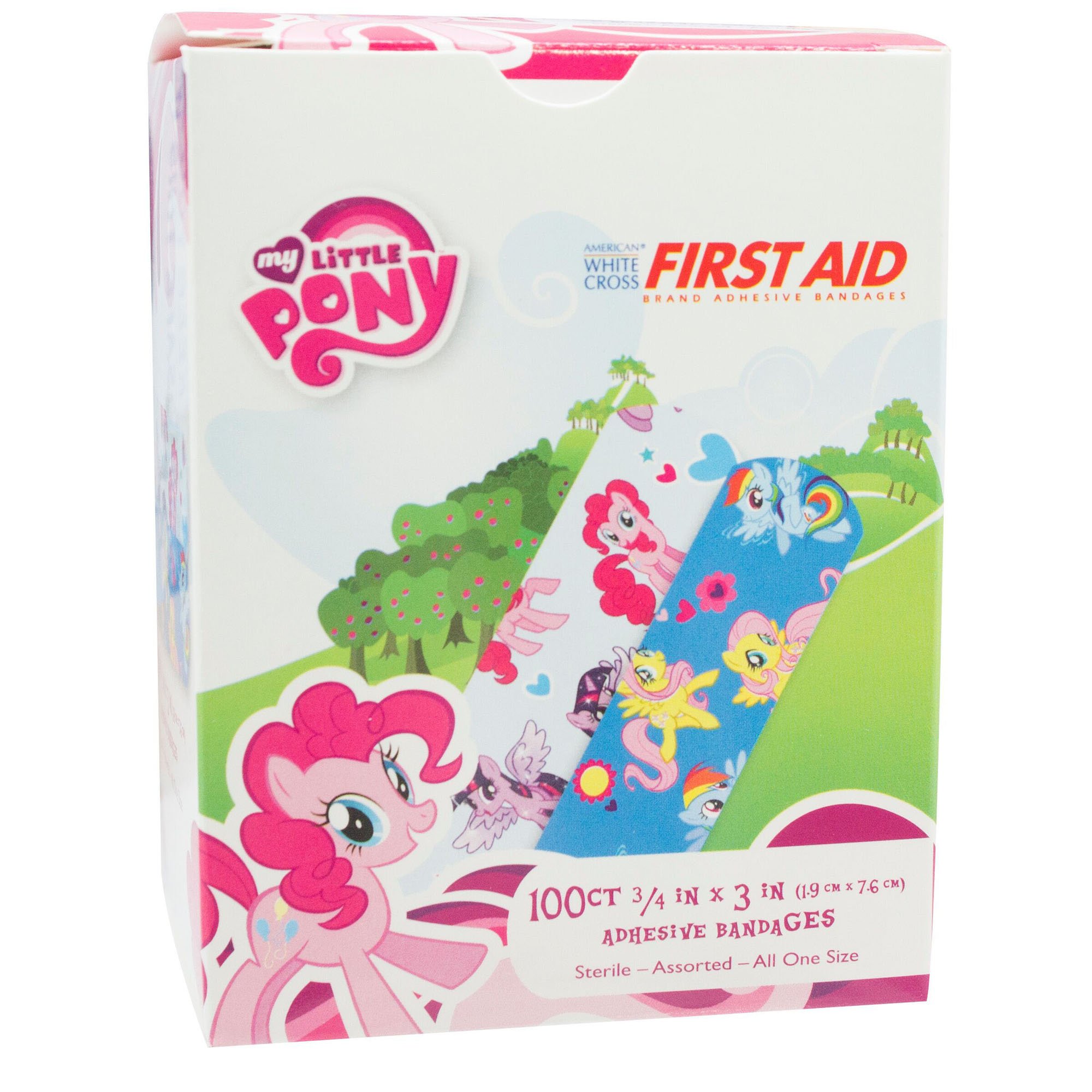Dukal - 10848 American® White Cross Stat Strip® My Little Pony Kid Design Adhesive Strip