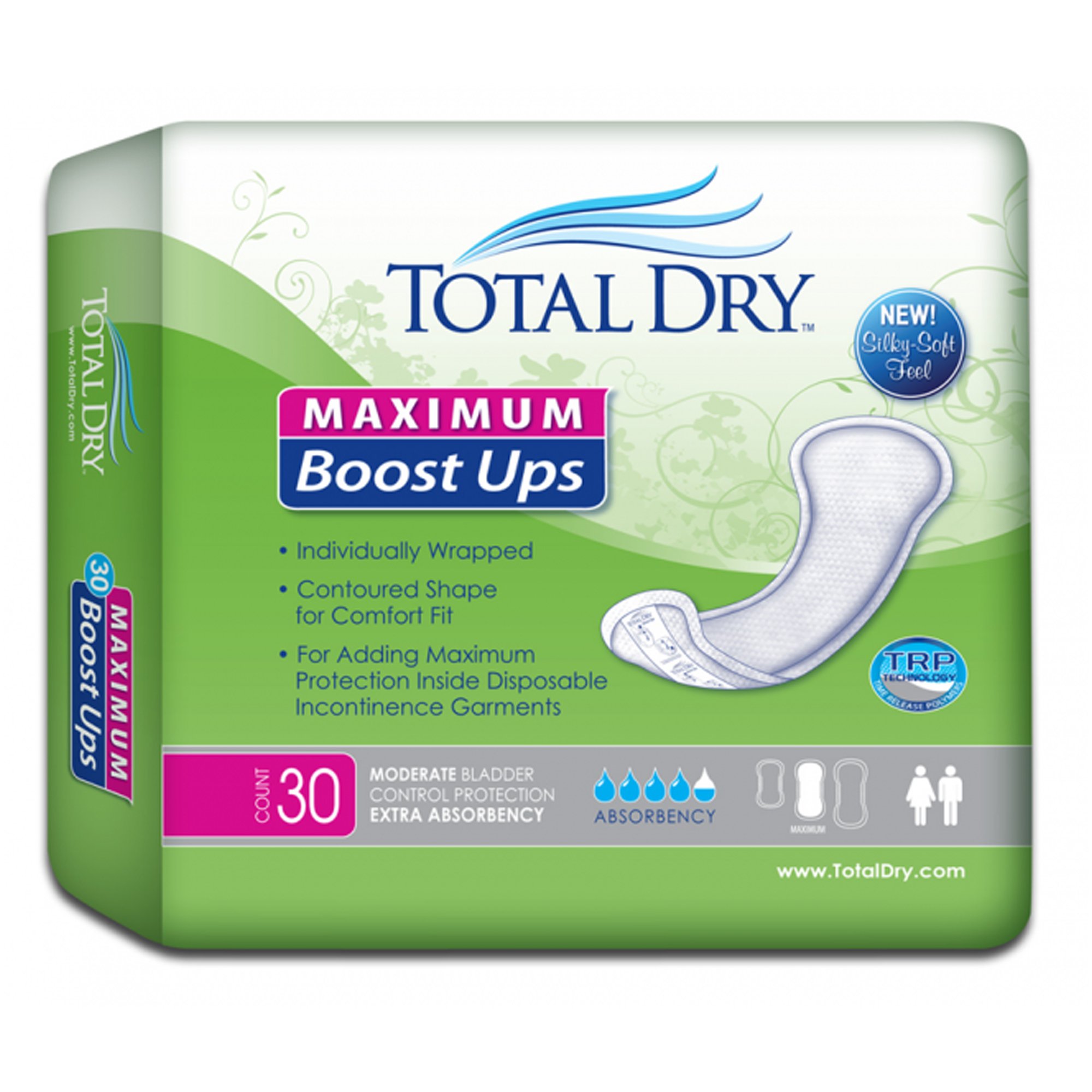 Secure Personal Care Products - SP1579 TotalDry™ Maximum Absorbency Incontinence Booster Pad