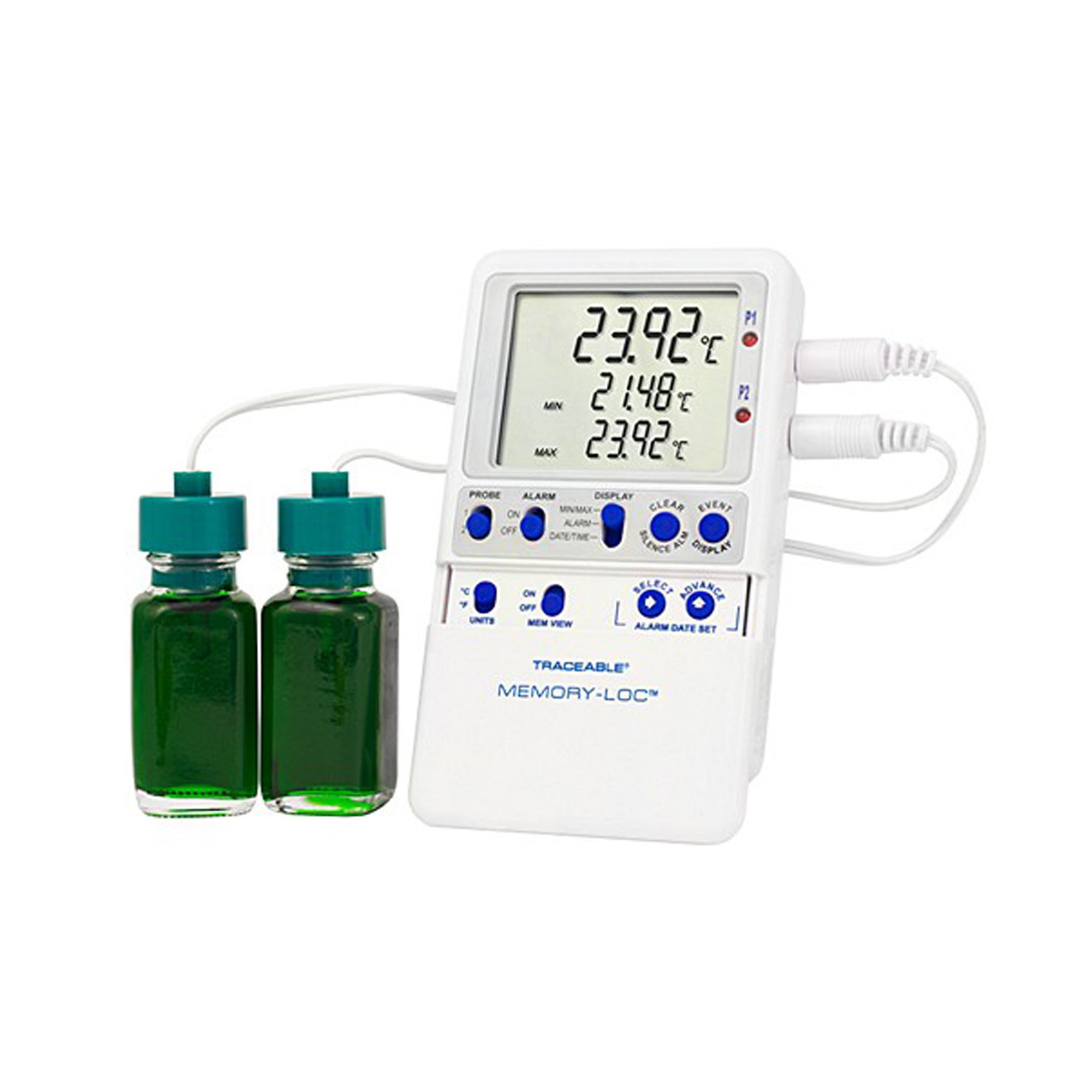 Cole-Parmer-Antylia Scientific 94460-39 - Traceable® Memory-Loc™ Refrigerator/Freezer Thermometer with Alarm & Data Logger - 1/Each