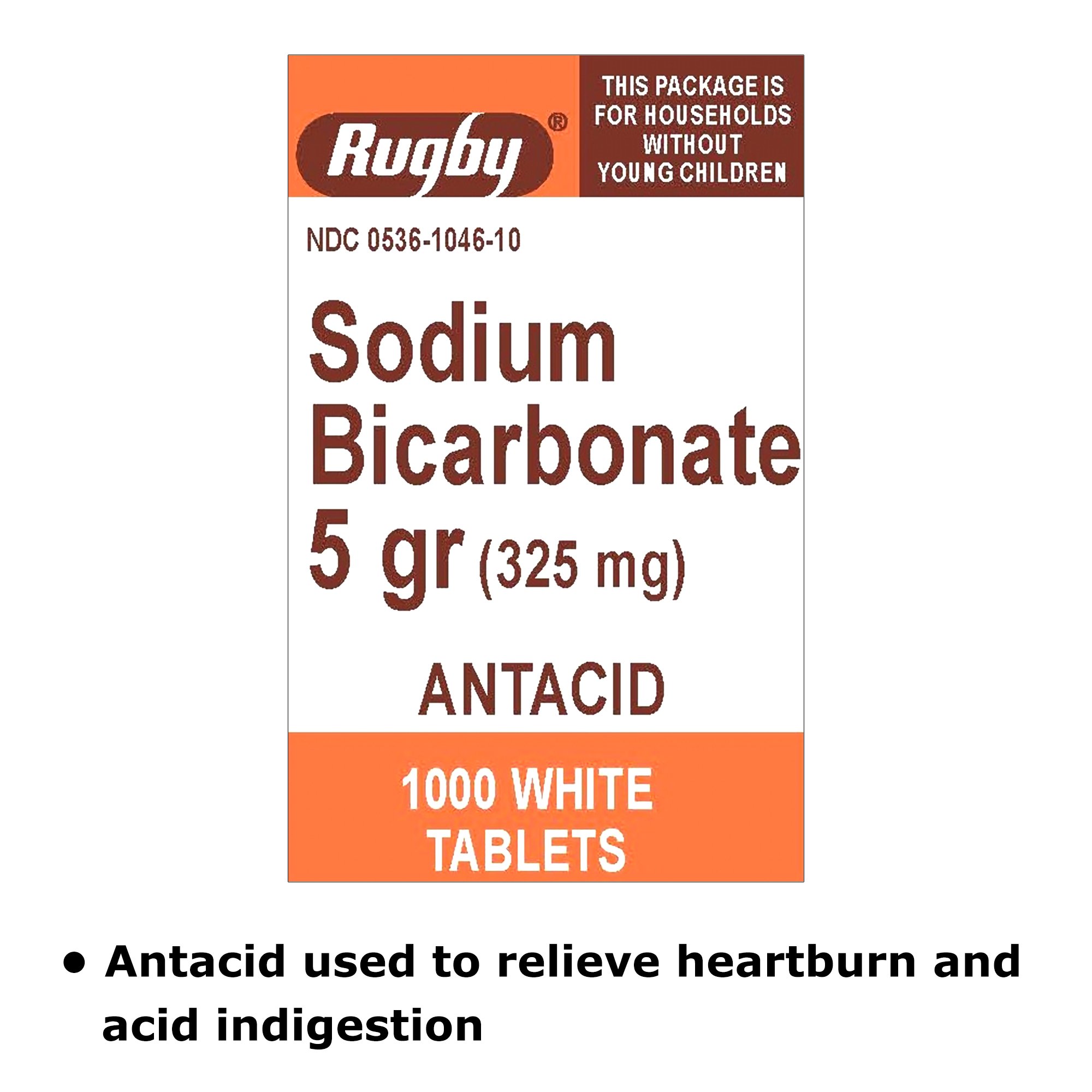 Major Pharmaceuticals - 00536104610 Major® Sodium Bicarbonate Antacid