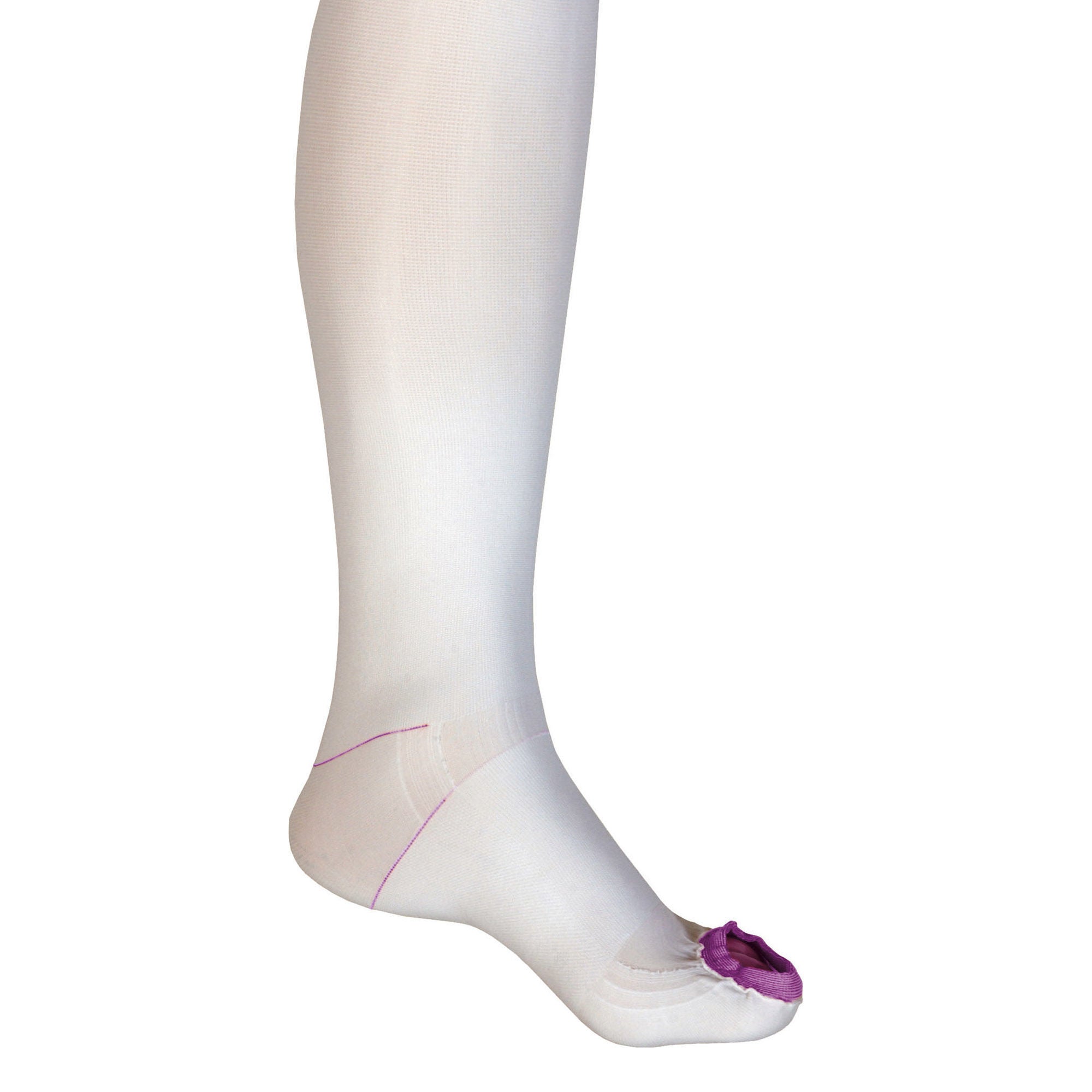 The Pillow Factory Division - 868-06 Anti-embolism Stocking UltraCARE® Thigh High 3X-Large / Regular White Inspection Toe