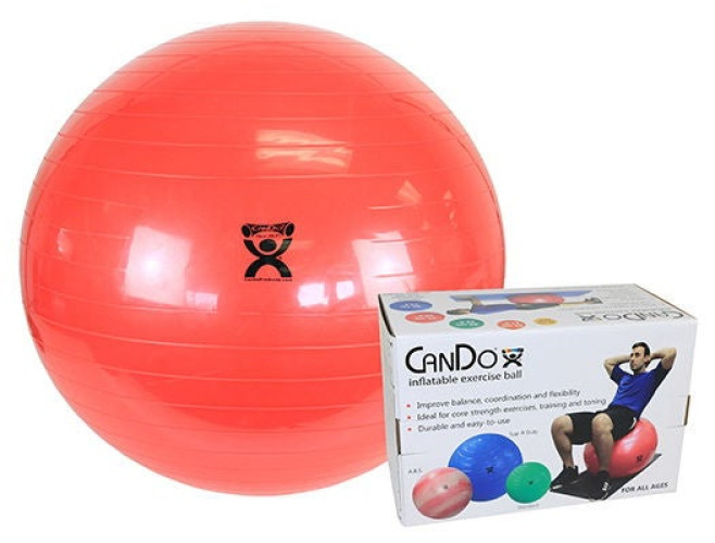Fabrication Enterprises - 30-1804B Inflatable Exercise Ball CanDo® Red