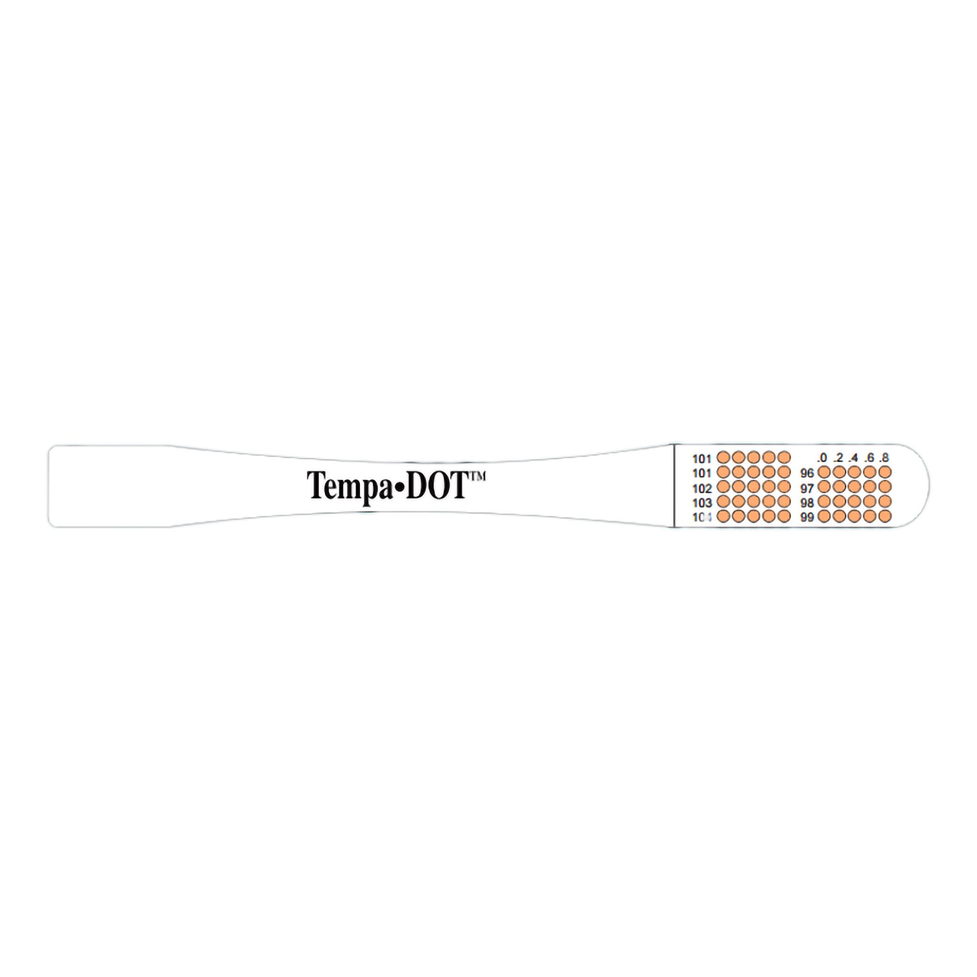Medical Indicators 5122NS - Tempa·DOT™ Disposable Oral Thermometer - 100/Box, 2000/Case