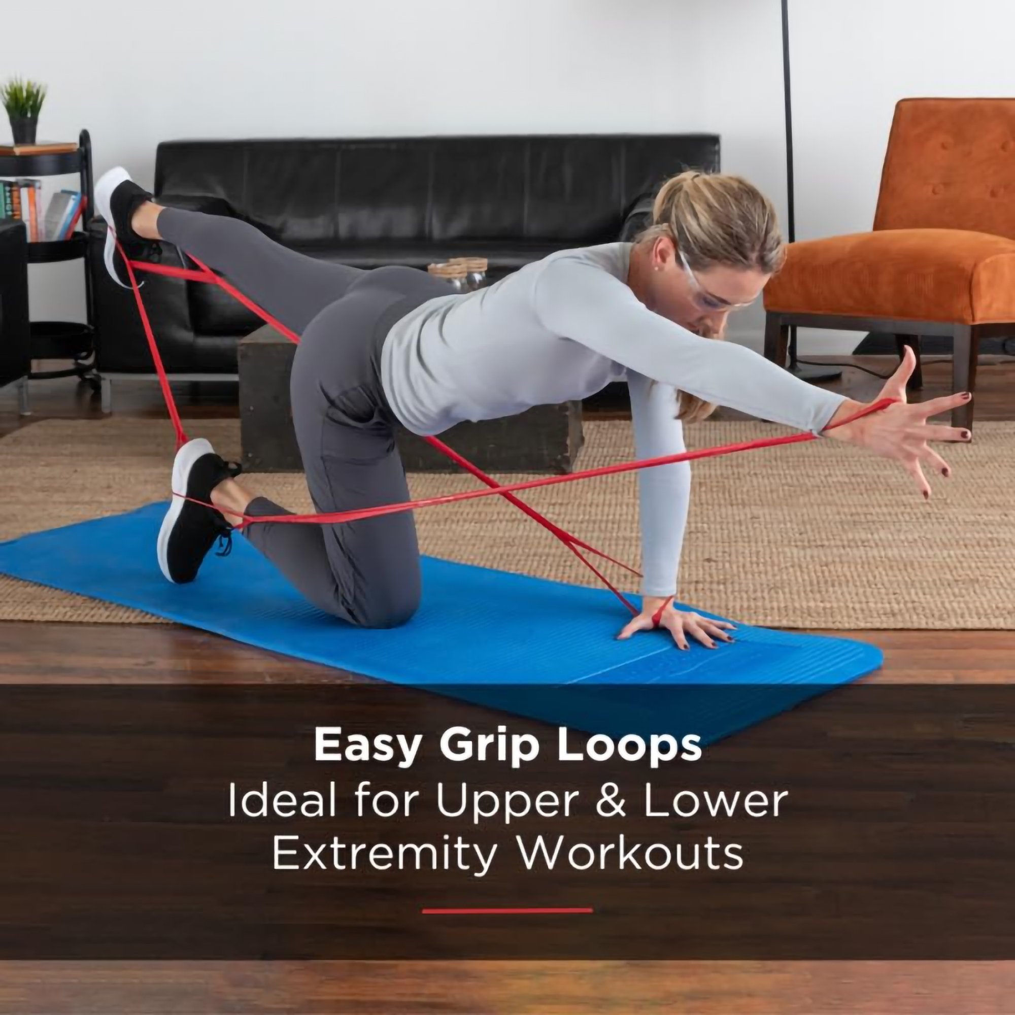 TheraBand CLX Consecutive Loops Exercise Resistance Band with Loops 81660711 by Performance Health