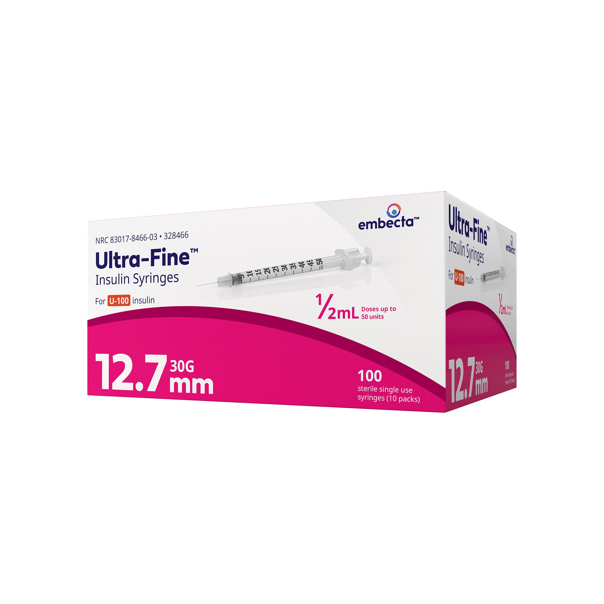 SafetyGlide Safety Insulin Syringe with Needle 328446 by Embecta Medical II