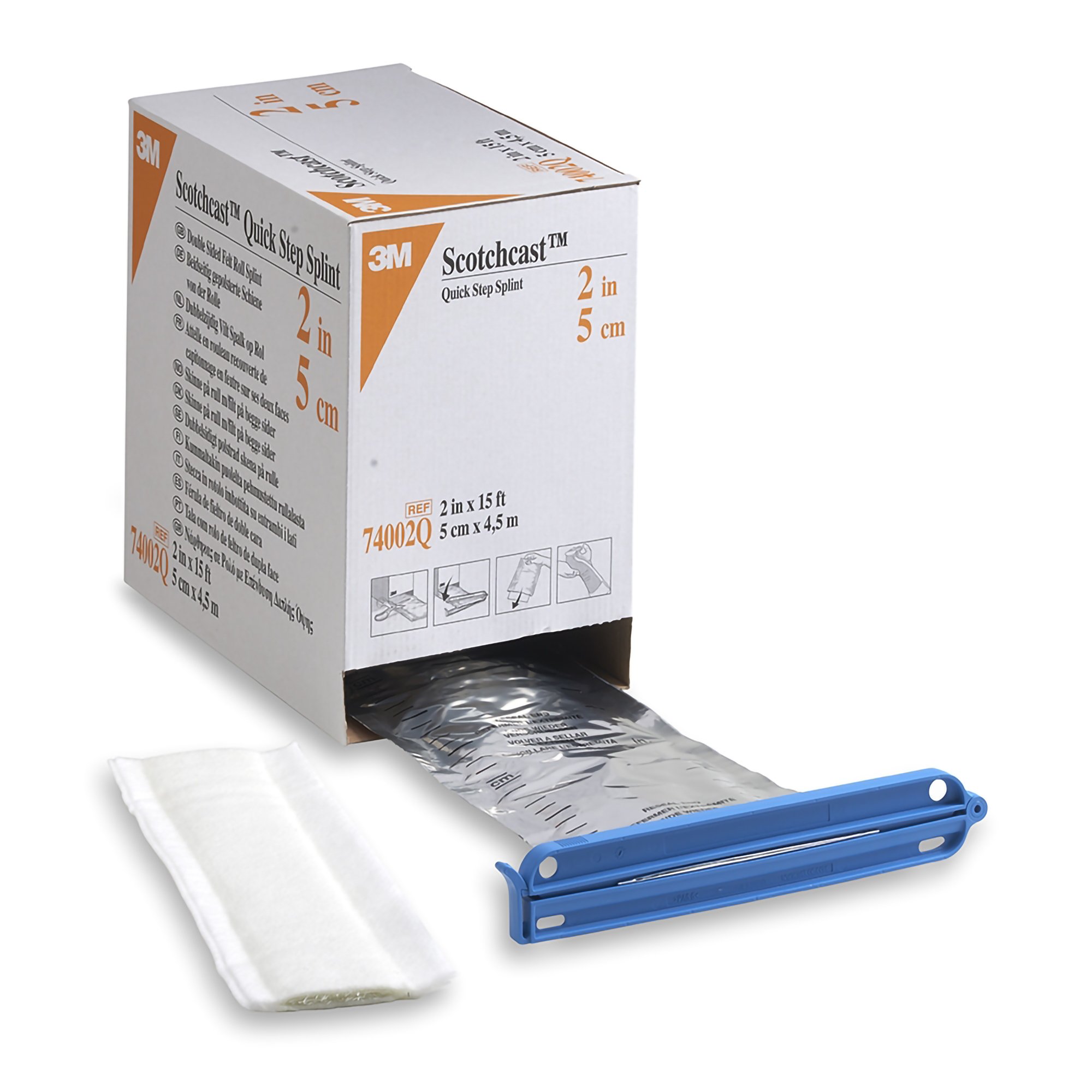 Solventum Corporation - 74002Q 3M™ Scotchcast™ Quick Step Double Sided Felt Splint Roll