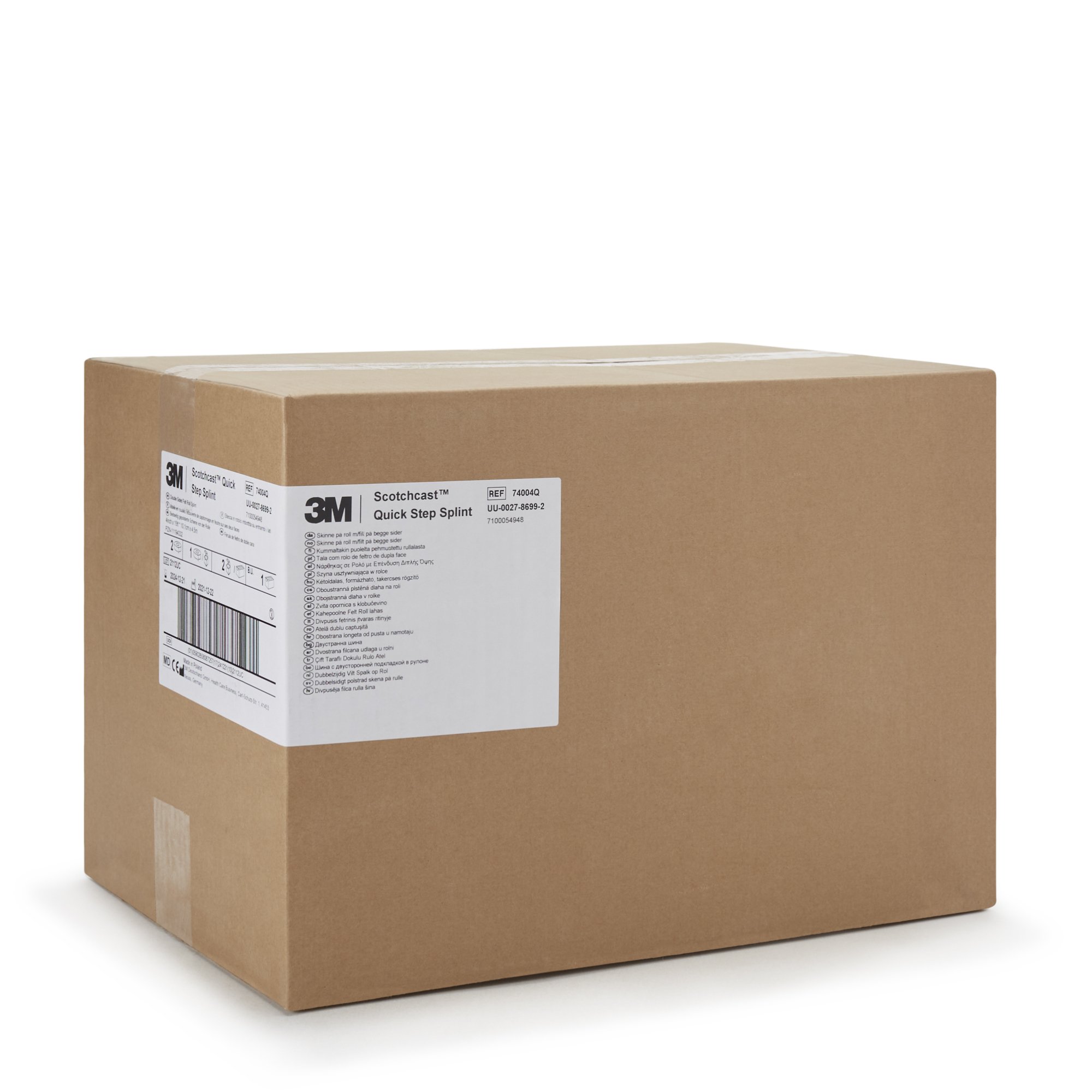 Solventum Corporation 74004Q - 3M™ Scotchcast™ Quick Step Double Sided Felt Splint Roll, 4 Inch x 15 Foot - 2/Case