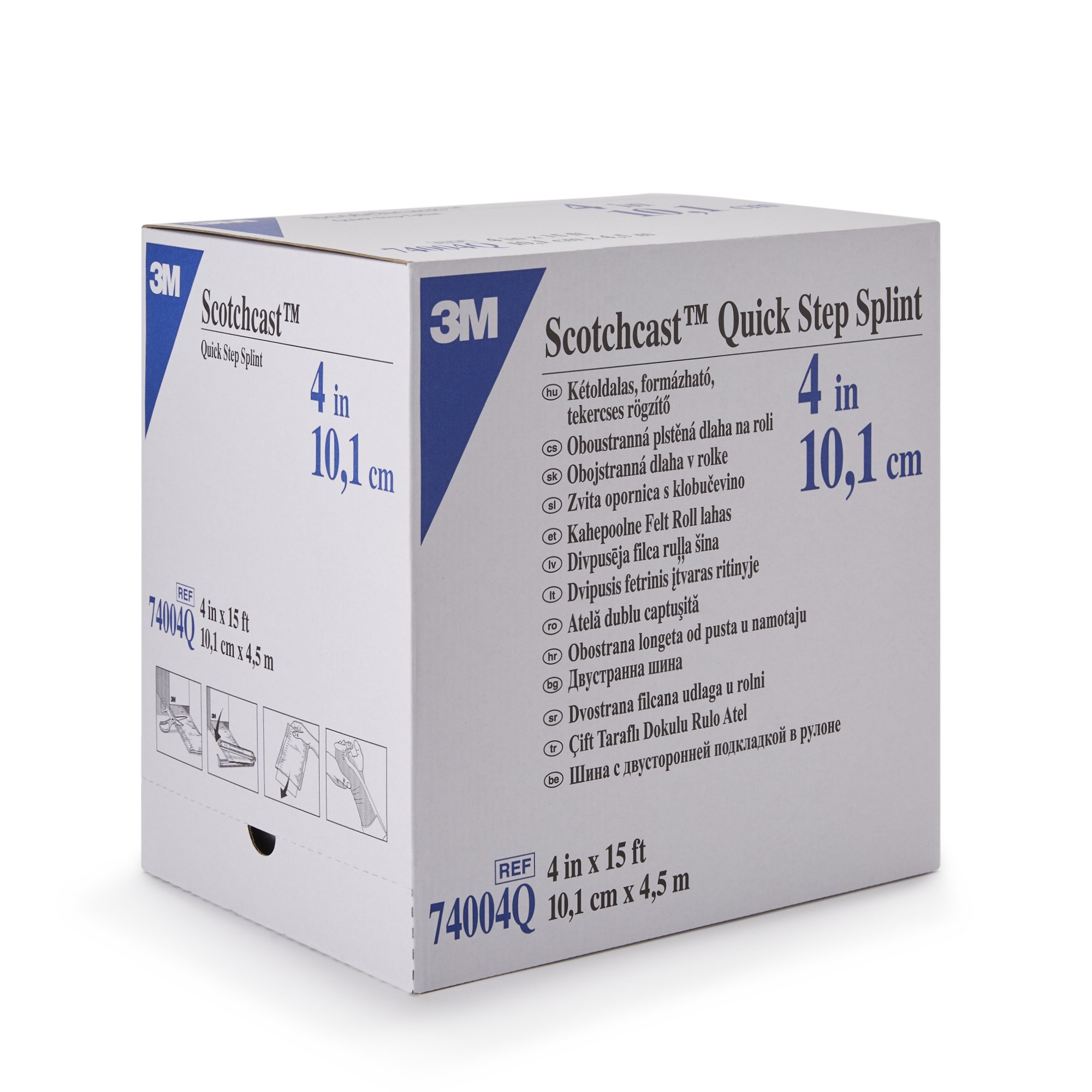 Solventum Corporation - 74004Q 3M™ Scotchcast™ Quick Step Double Sided Felt Splint Roll
