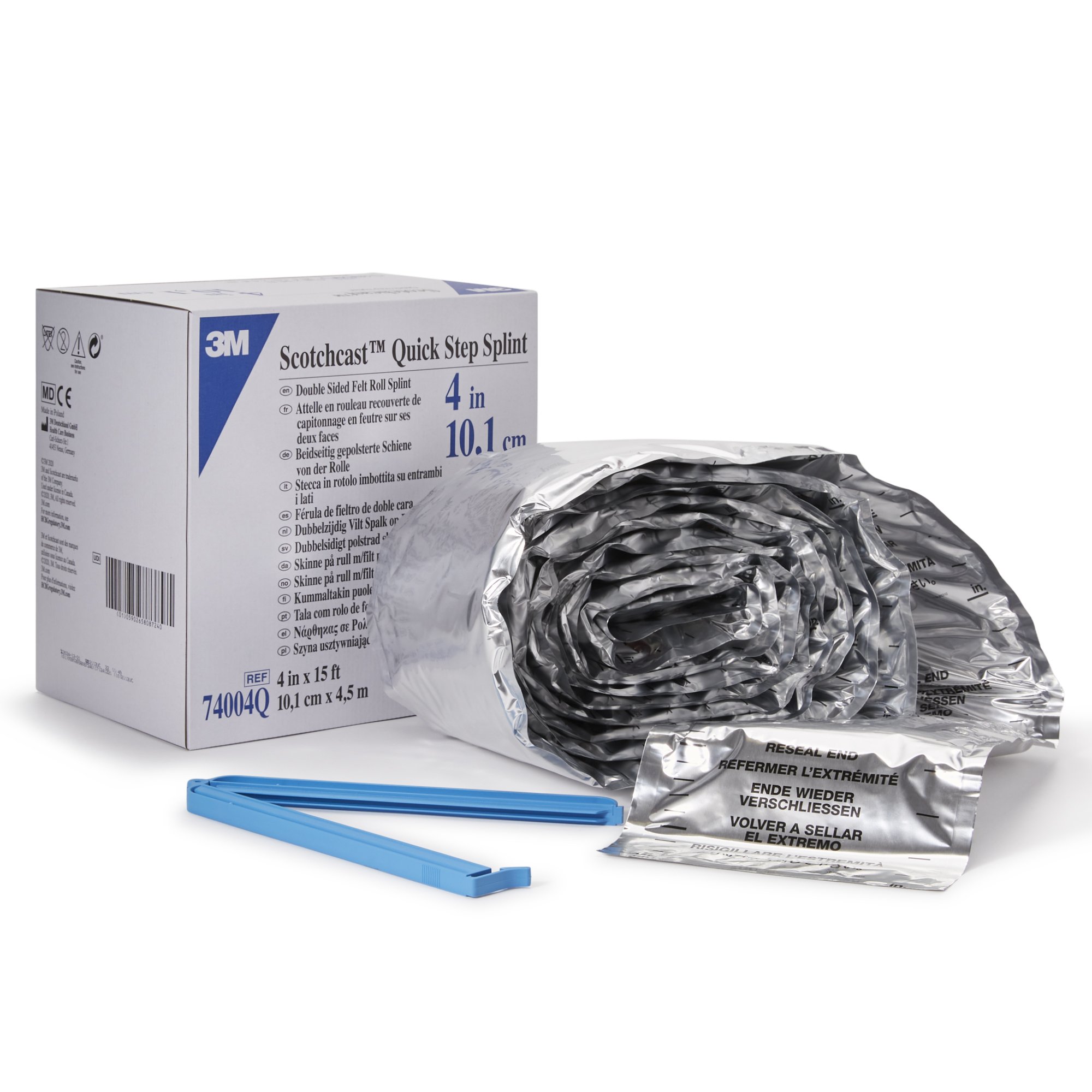 Solventum Corporation - 74004Q 3M™ Scotchcast™ Quick Step Double Sided Felt Splint Roll