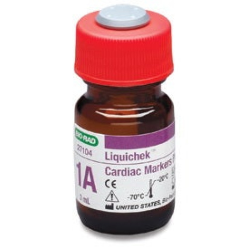 Bio-Rad Laboratories - 27104 Assayed Control Liquichek™ Cardiac Markers Plus Control LT Level 1A 6 X 3 mL