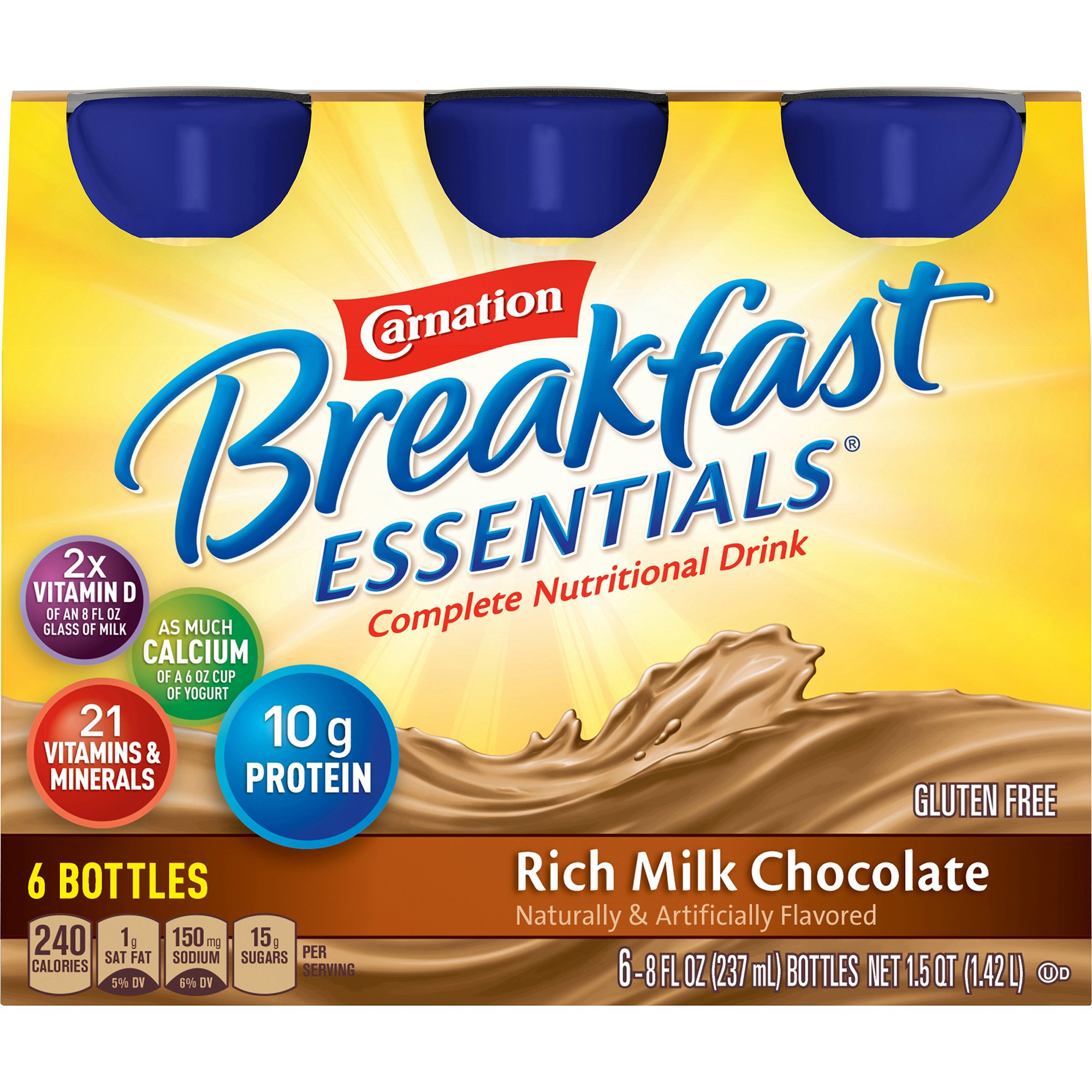 Nestle Healthcare Nutrition - 12230369 Carnation Breakfast Essentials® Chocolate Nutritional Drink