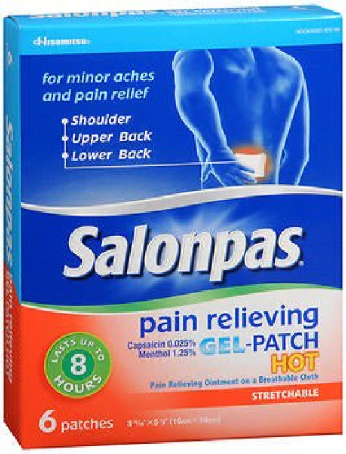 Hisamitsu America - 46581087006 Salonpas® Gel-Patch Hot Capsaicin / Menthol Topical Pain Relief