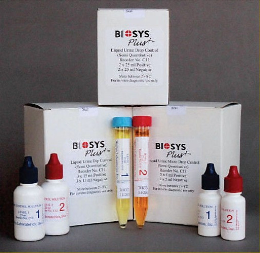 Biosys Labs - C13 Multi-Analyte Control Set Biosys Plus™ Mini Drop Urinalysis Level 1, 2 5 X 2 X 5 mL
