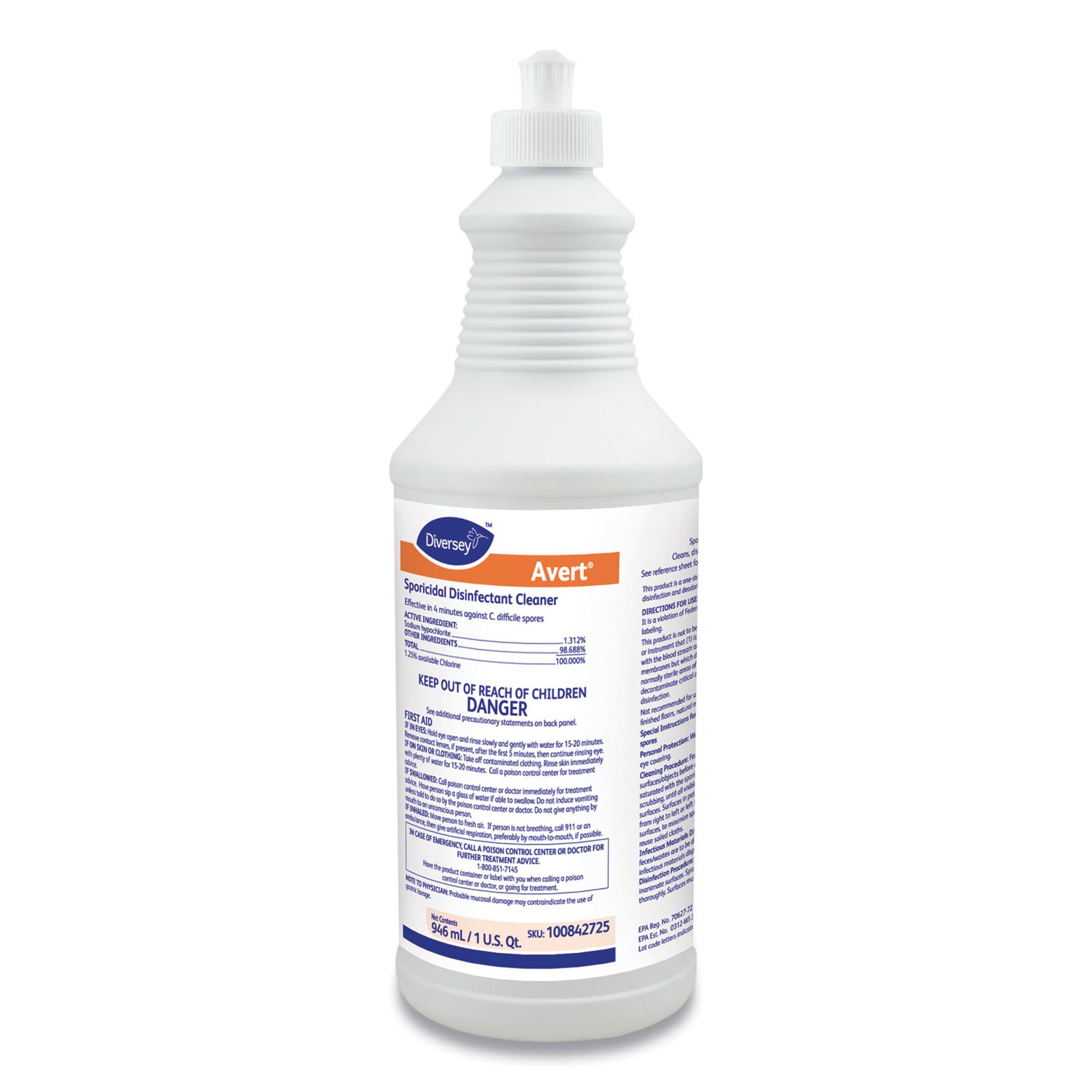 Essendant Co-United Stationers DVO100842725 - Avert Surface Disinfectant Cleaner - 1/Each, 12/Case