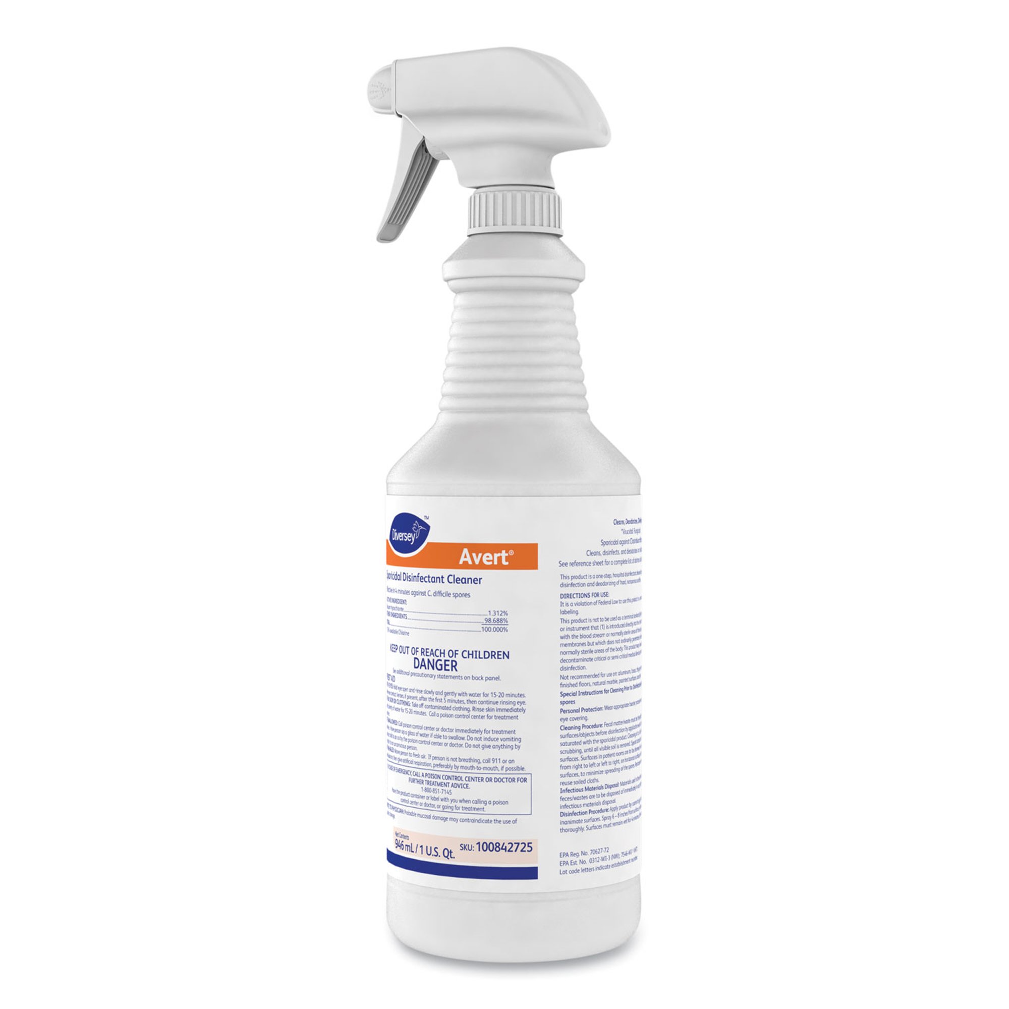Essendant Co-United Stationers DVO100842725 - Avert Surface Disinfectant Cleaner - 1/Each, 12/Case