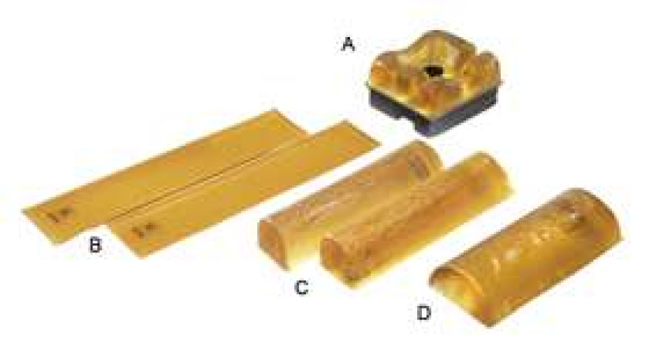 Alimed - 2970015055 Prone Positioner Set AliGel™ 8-3/4 W X 7-3/4 L X 4-3/4 H Inch Gel Freestanding
