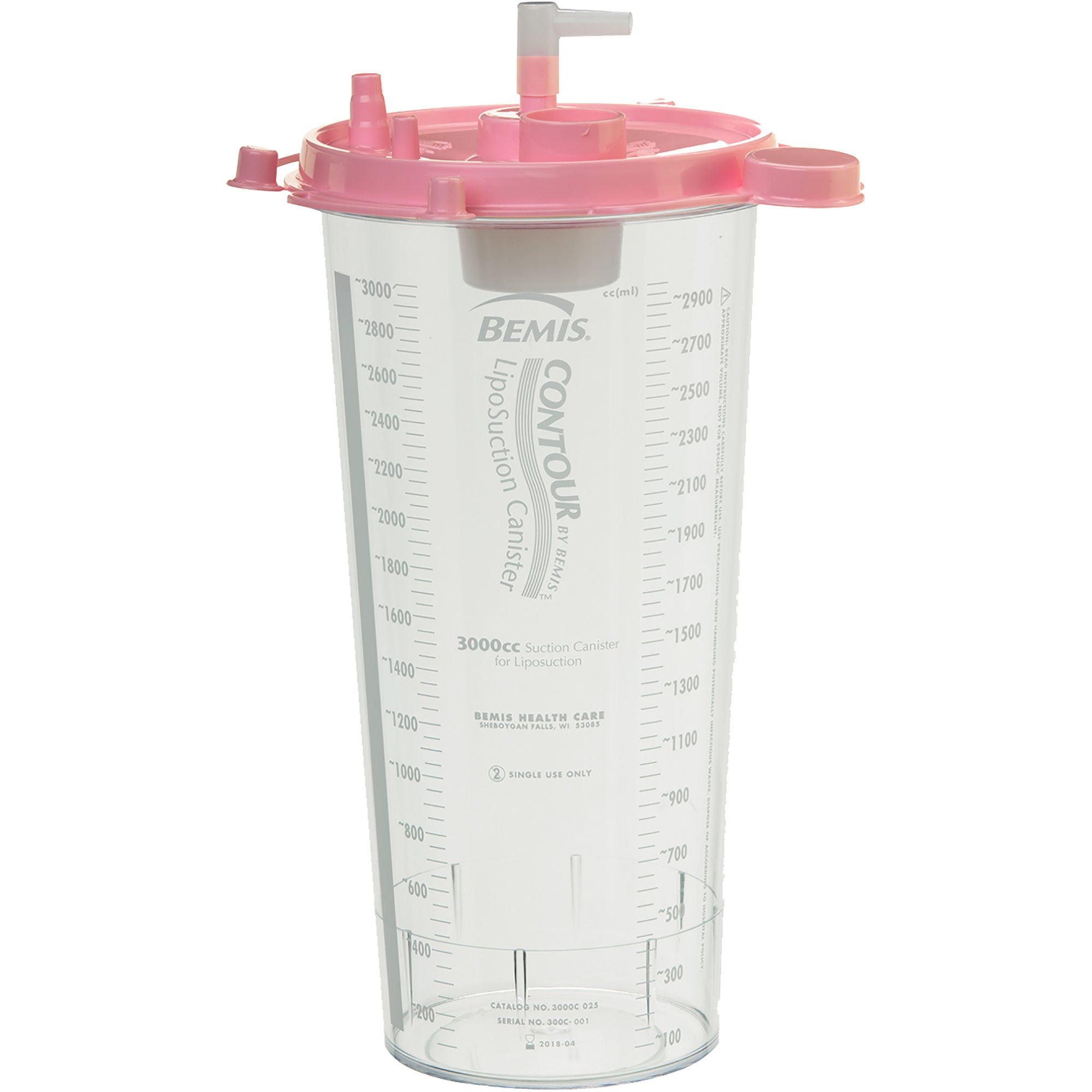 Bemis Healthcare - 3000C 025 Suction Canister Contour™ 3000 mL Sealing Lid