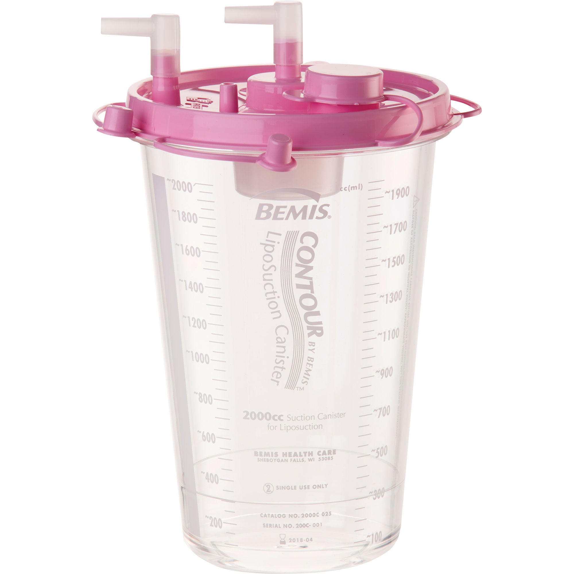 Bemis Healthcare - 2000C 025 Contour™ Liposuction Canister for use with Bemis Quick-Drain™ Systems