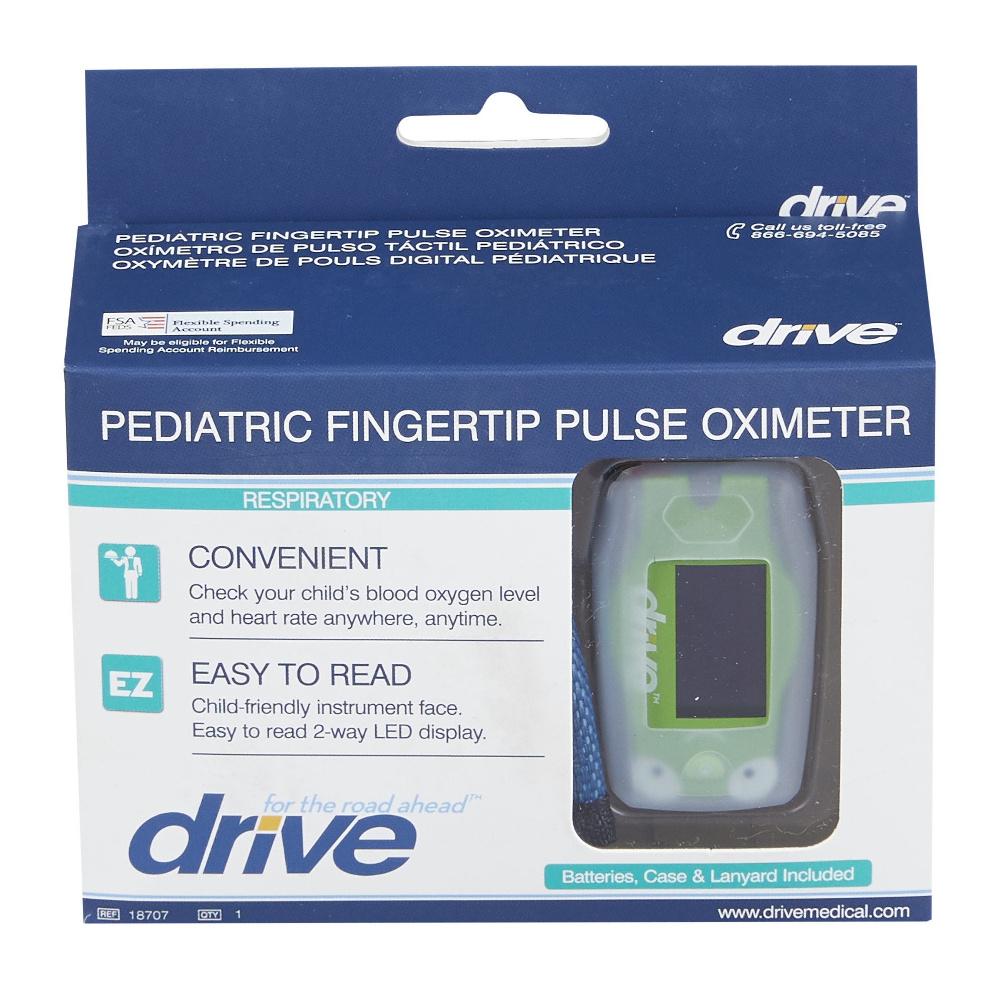 Drive Fingertip Pulse Oximeter 18707 by Drive DeVilbiss Healthcare