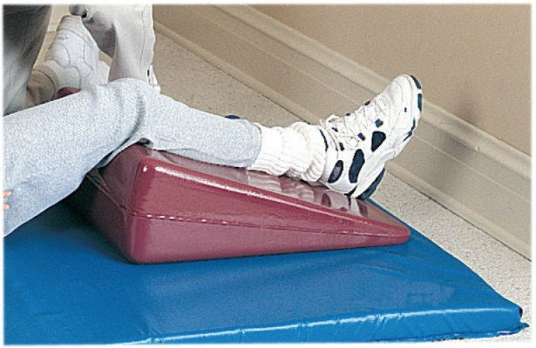 Fabrication Enterprises - 30-3186 Tumble Forms® Valu-Line Therapy Positioner Wedge Burgundy Foam / Vinyl 28 W X 24 D X 10 H Inch