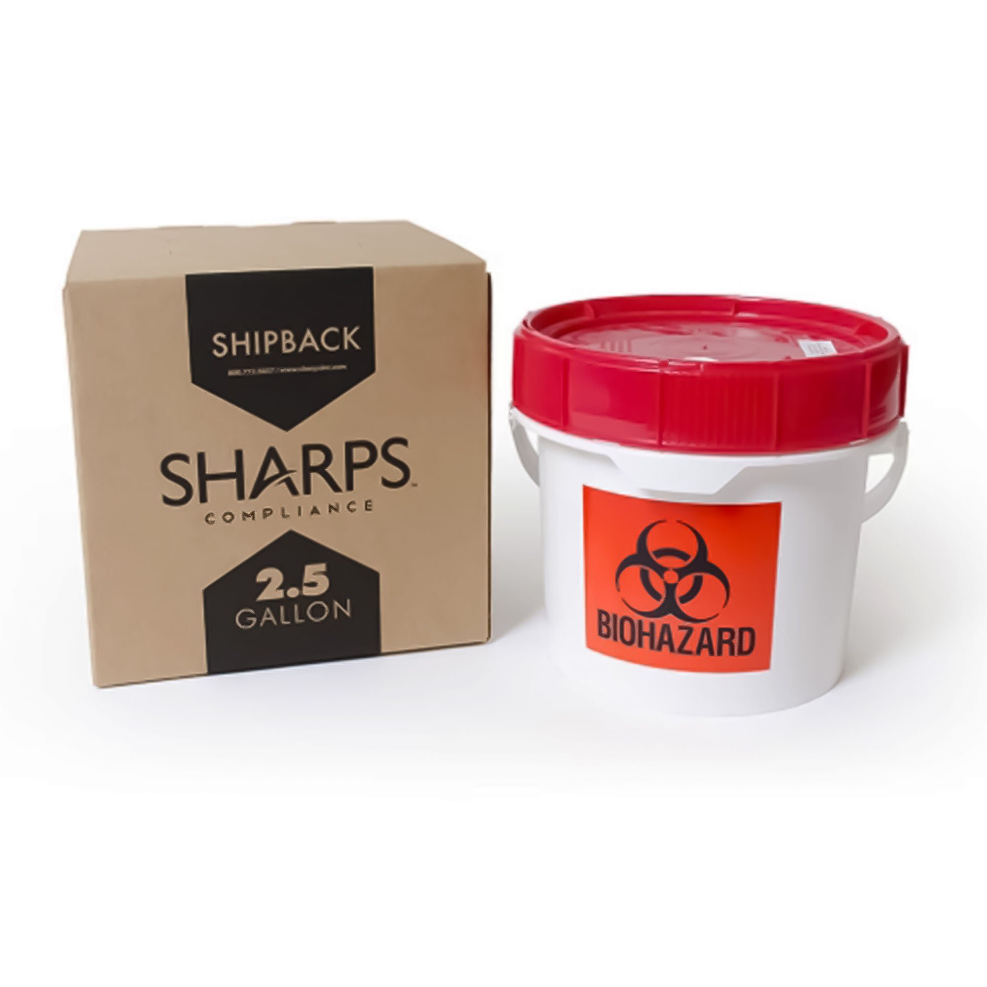 Sharps Compliance - 82500 Mailback Sharps Container 2.5 gal.