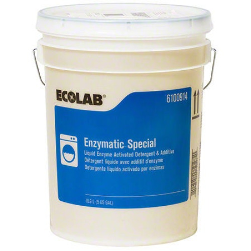 Ecolab - 6100914 Laundry Detergent Ecolab® Enzymatic Special 5 gal. Pail Liquid Floral Scent
