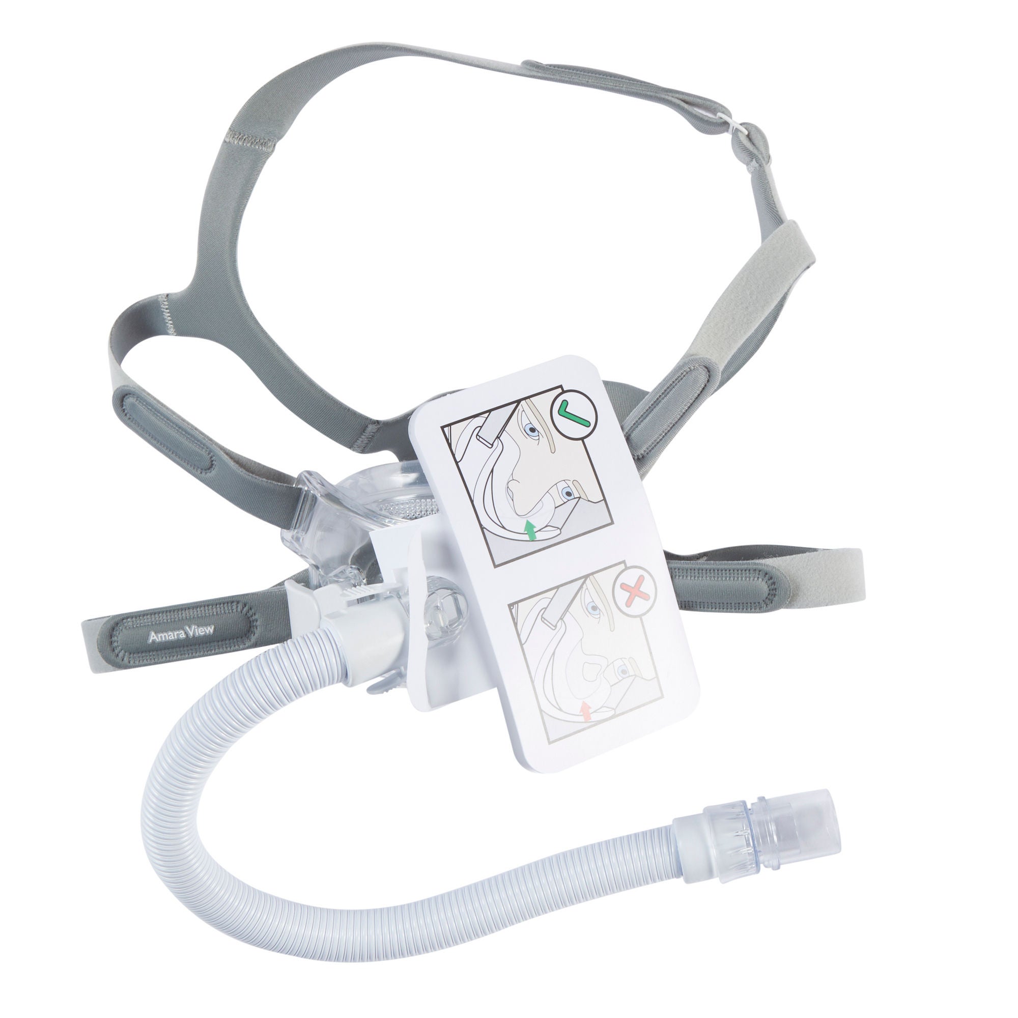 Respironics - 1090624 CPAP Mask Kit CPAP Mask Kit Amara™ View Full Face Style Large Cushion Adult