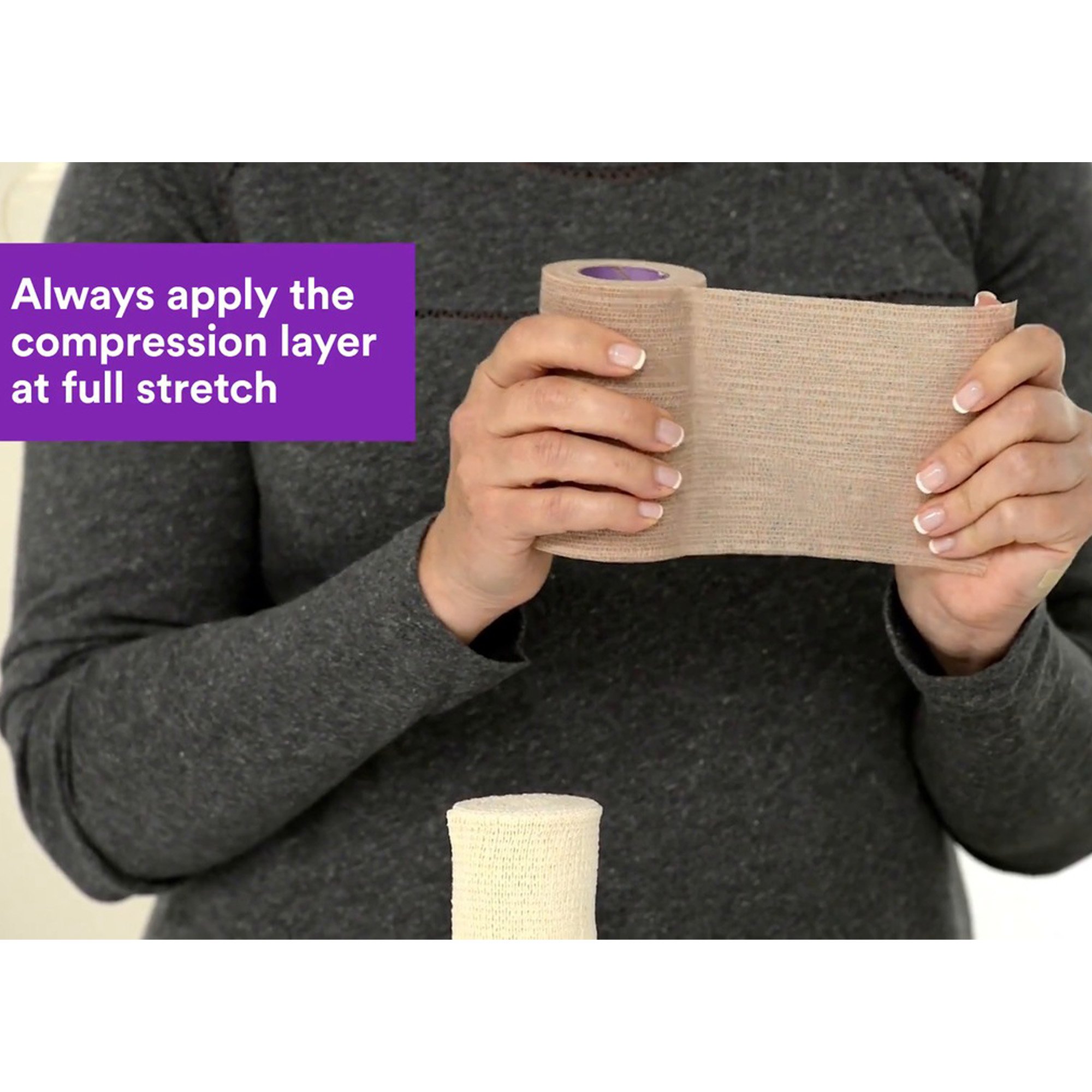 Solventum Corporation 2094N - 3M™ Coban™ 2 Closure Two-Layer Compression Bandage System, 10 cm x 47 meters - 1/Box, 8/Case