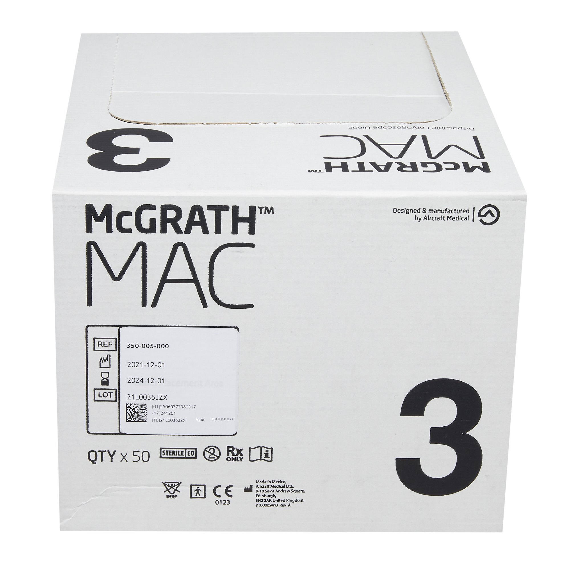 McGRATH Video Laryngoscope Blade 350-005-000 by Medtronic MITG