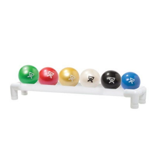 Fabrication Enterprises - 10-3189 Hand Weight Set 6 Piece Set / Ball Style with Floor Rack CanDo® WaTE™ Ball 1.1 lbs. / 2.2 lbs. / 3.3 lbs. / 4.4 lbs. / 5.5 lbs. / 6.6 lbs.
