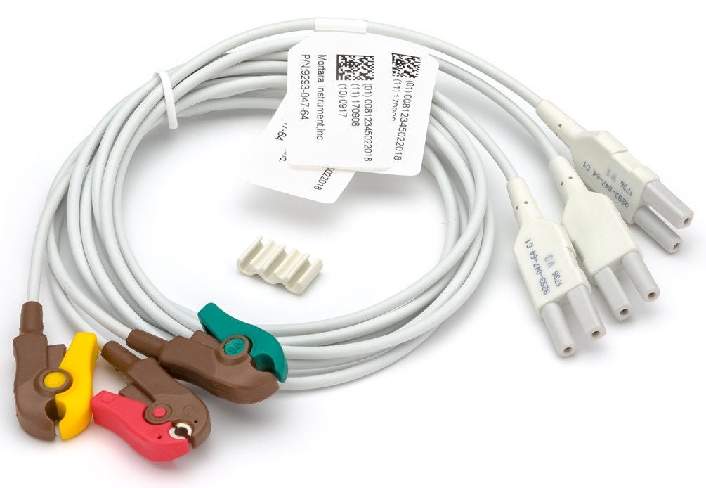 Welch Allyn - 9293-047-64 Replacement Leads Gray For V1-V3 ECG Clip