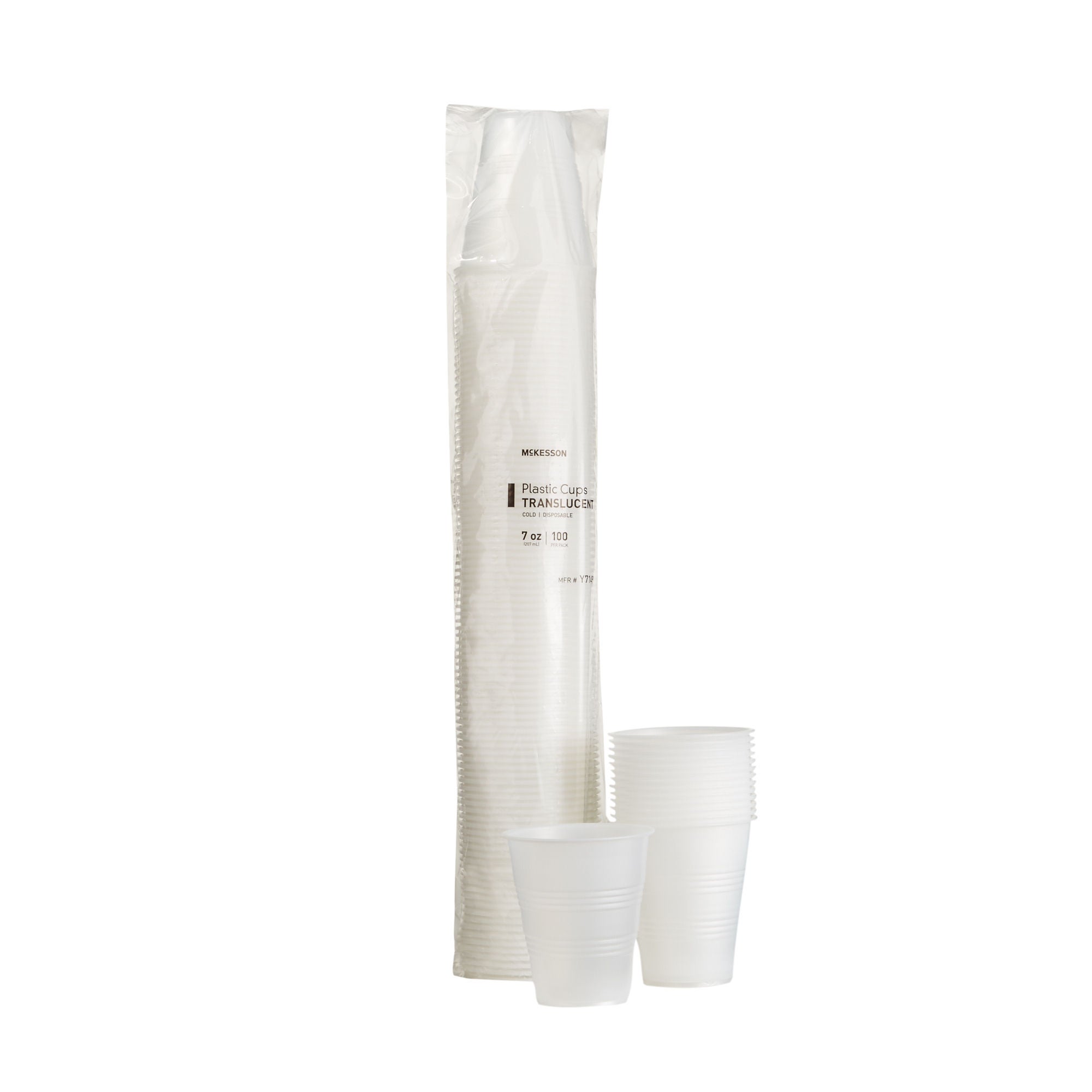 McKesson Brand - Y7149 Drinking Cup McKesson 7 oz. Polystyrene Translucent Disposable